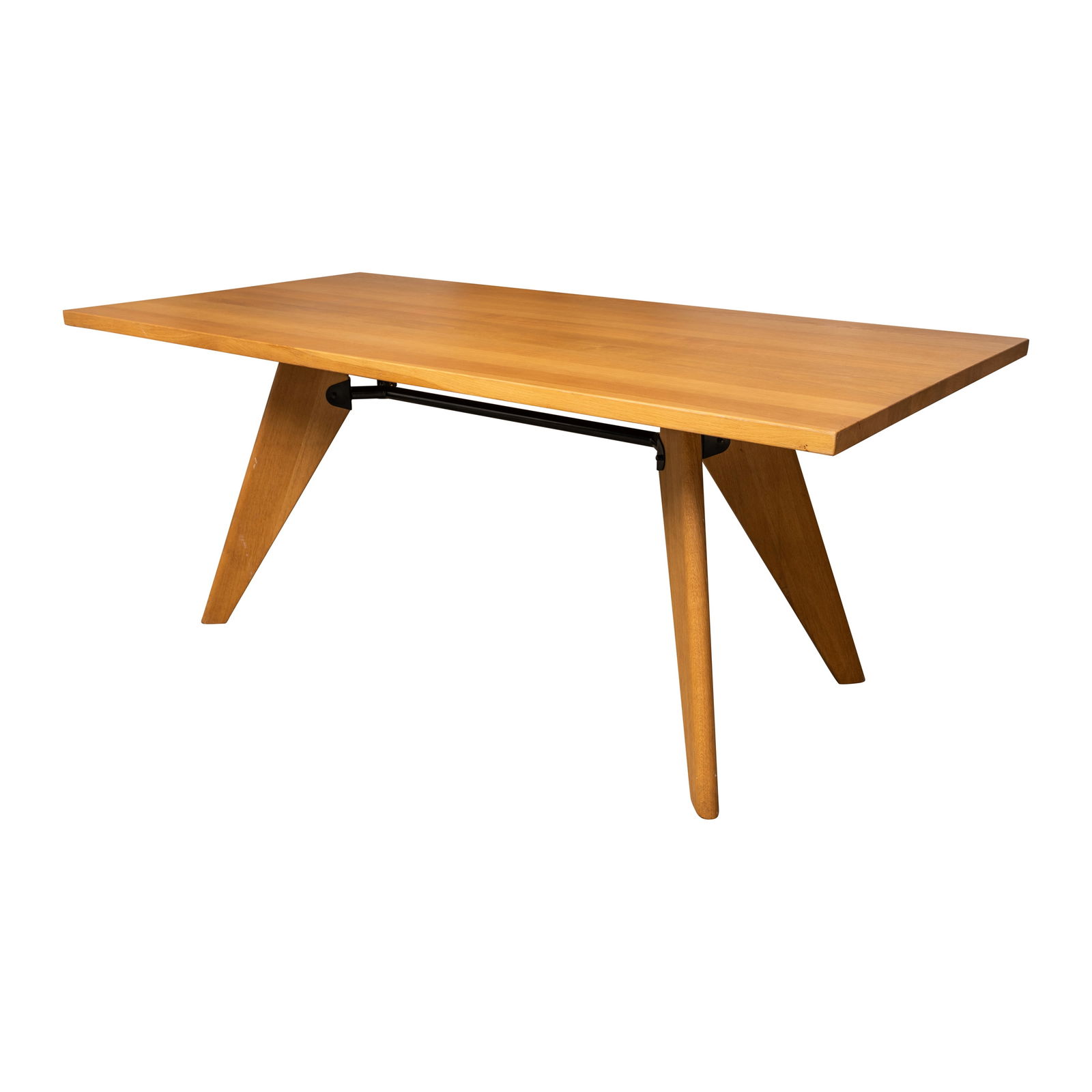 Jean Prouvé (French 1901-1984) for Vitra, Switzerland 'Solvay' or 'S.A.M Bois Table' (1 of 1)