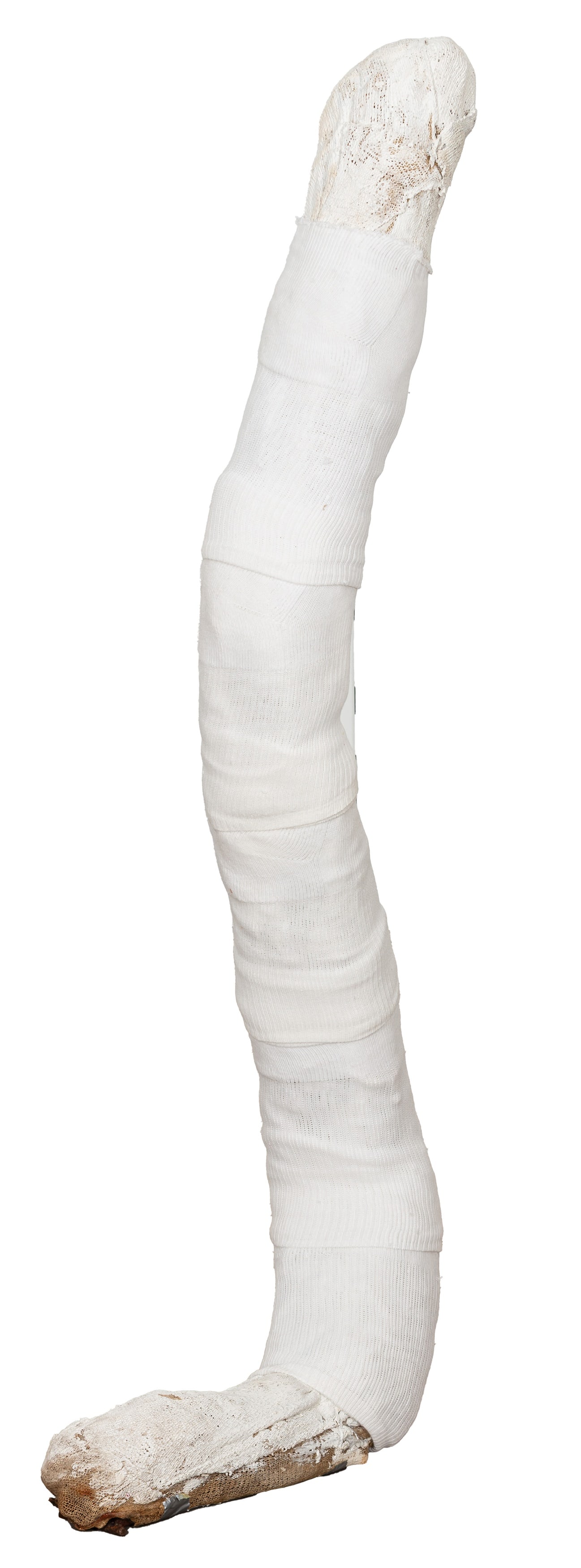 § Ed Fornieles (British, b.1983) Glock: 2011 sport socks, polystyrene, papier maché, bubblewrap, tape 102 cm. (40 1/8 in.) high Provenance:Exhibited London, Carloes/Ishikawa, Ed Fornieles The Hangover Part II, 11 Nov-17 Dec 2011