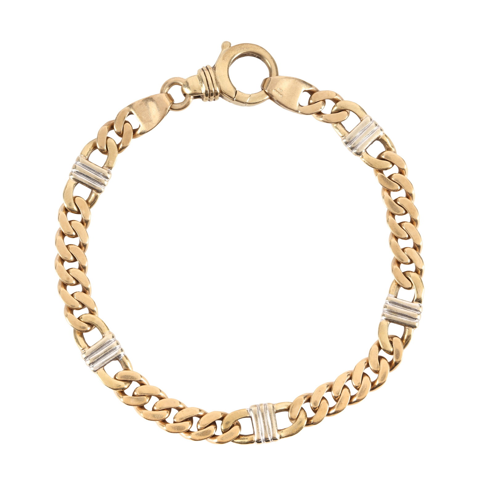 A fancy-link gold bracelet (1 of 1)