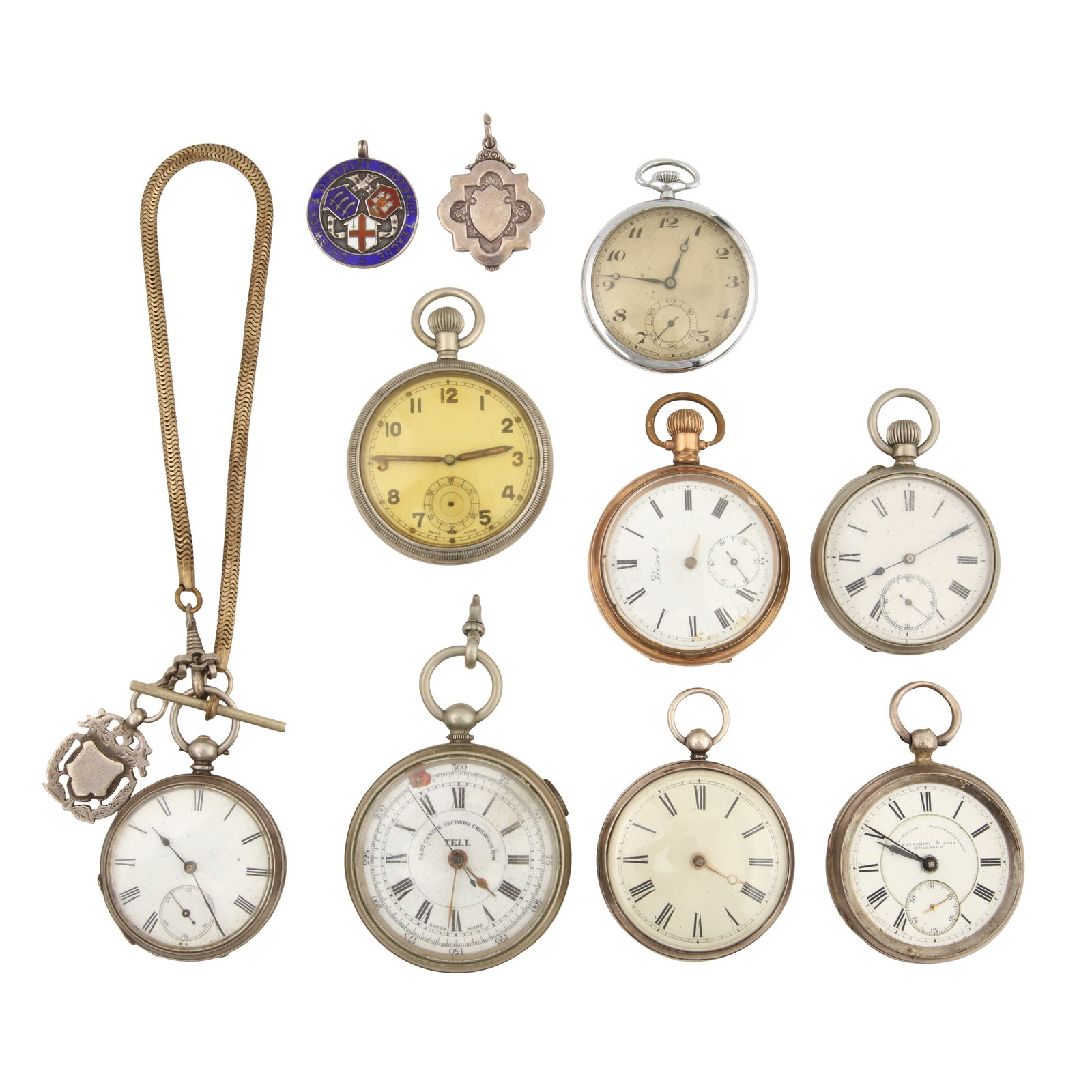 Antique and Later Watch Collection Various materials: Gold-Plate, Silver Steel, Base-metal (1 of 2)