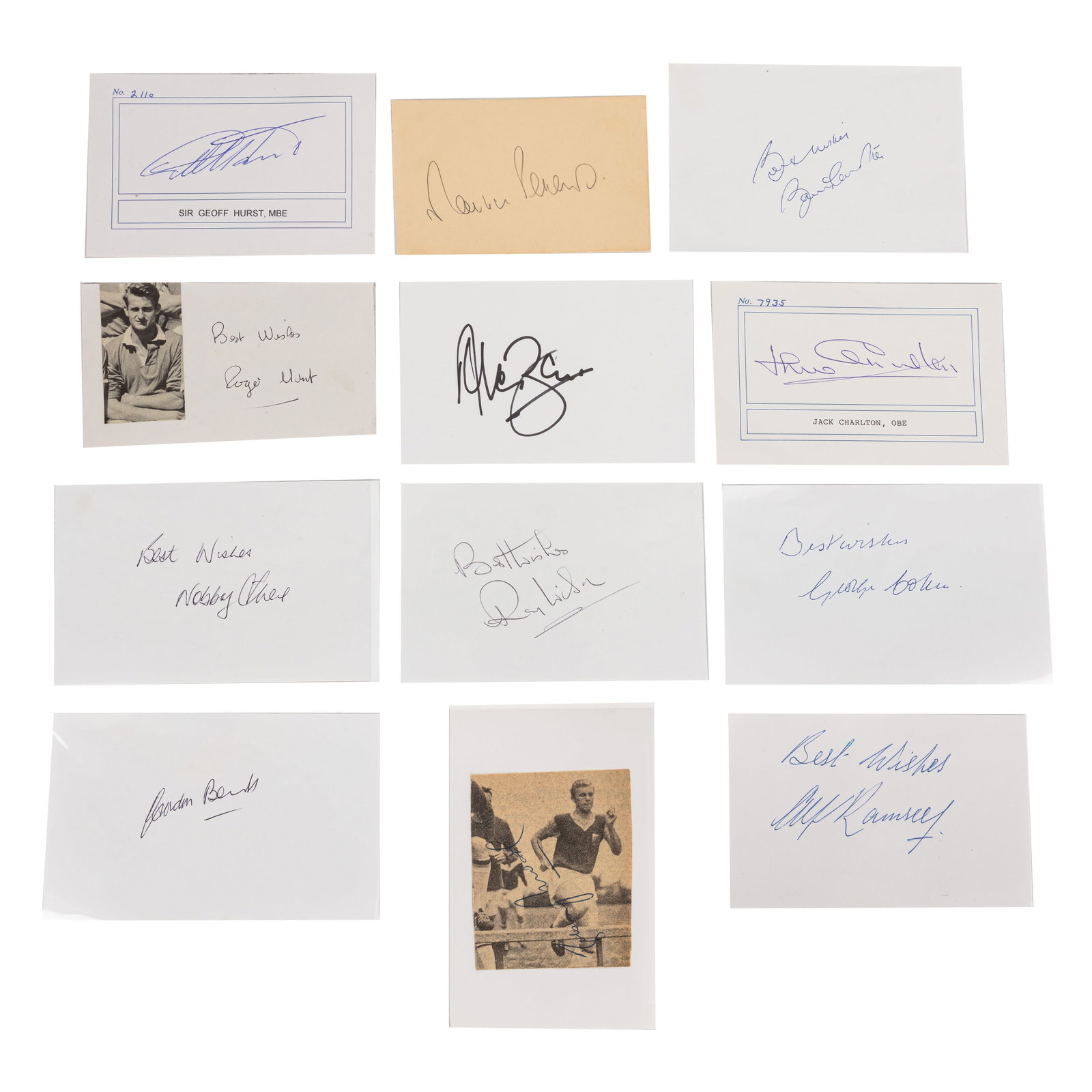 1966 World Cup Selection of signatures by the winning squad (1 of 1)