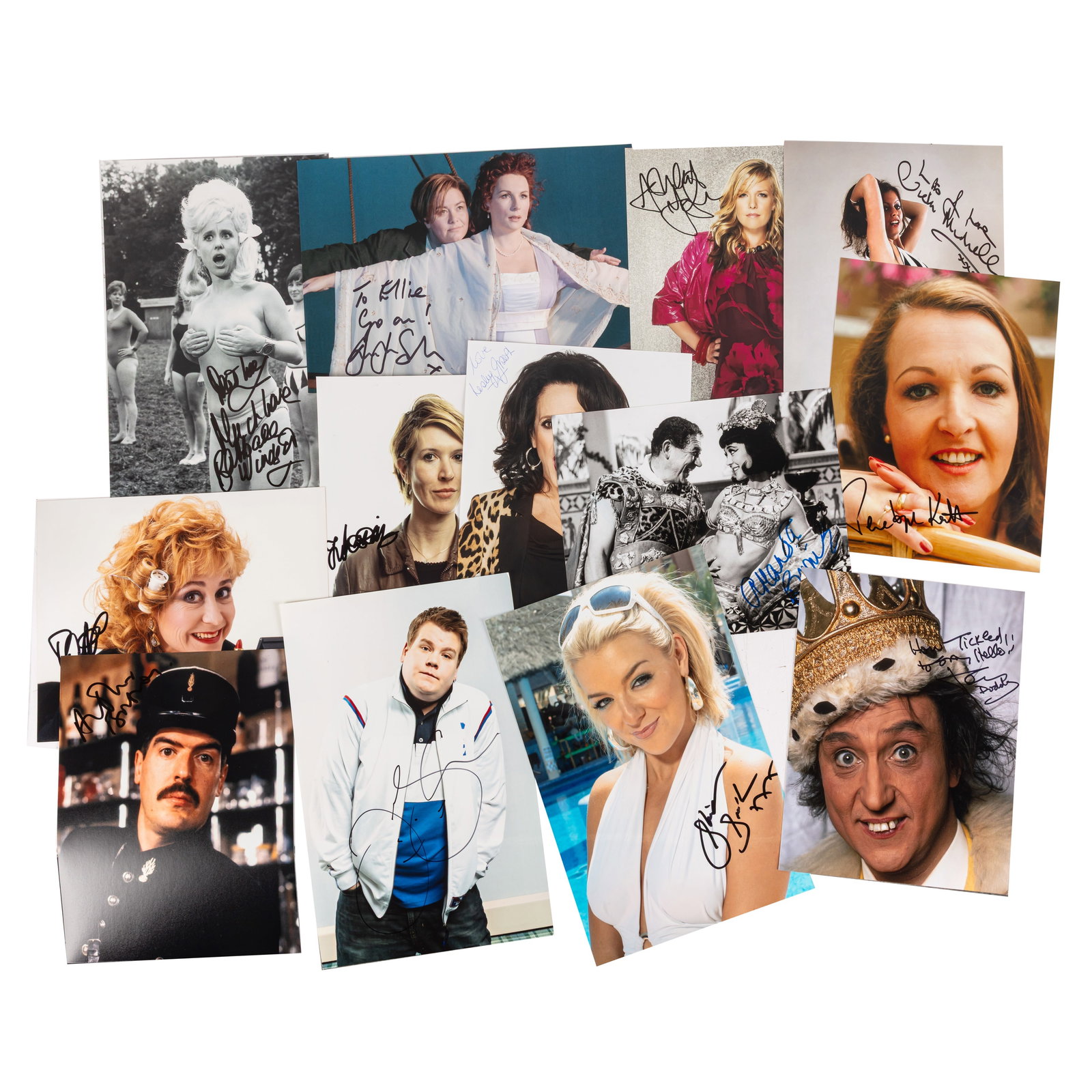 Autograph Collection.- Comedians Signed photographs and cards (1 of 2)