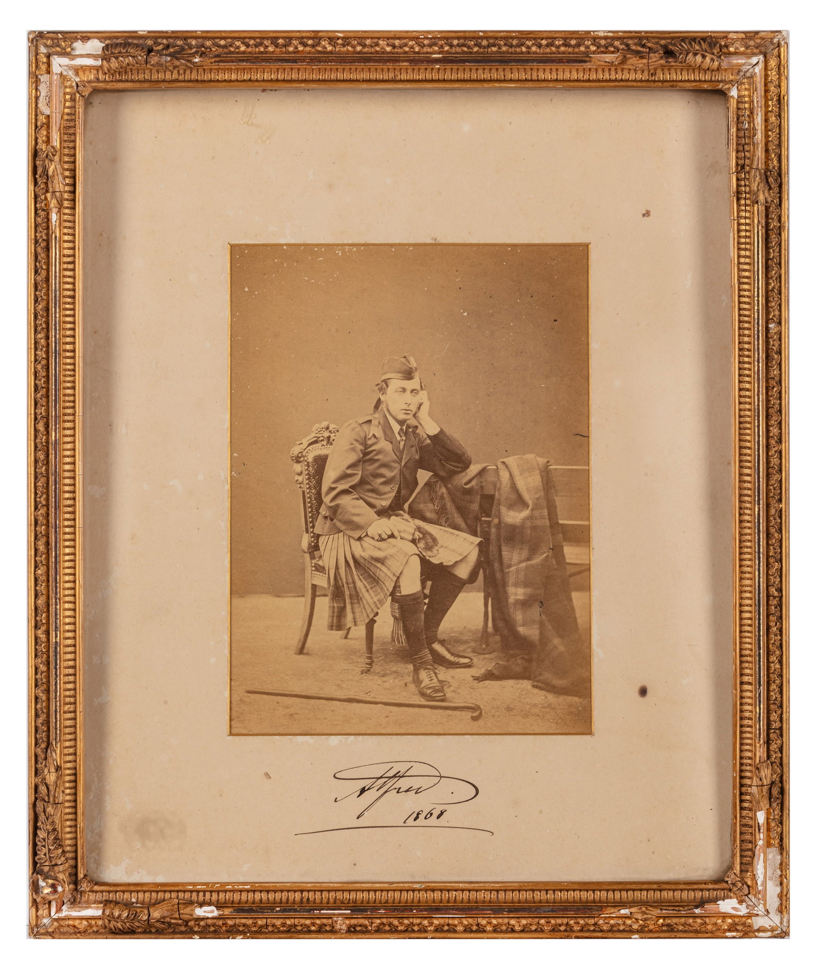 Alfred, Duke of Saxe-Coburg and Gotha Signed portrait (1 of 2)