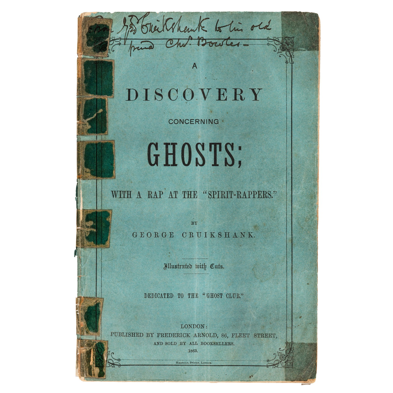 Cruikshank (George) Signed copy of A Discovery Concerning Ghosts (1 of 1)