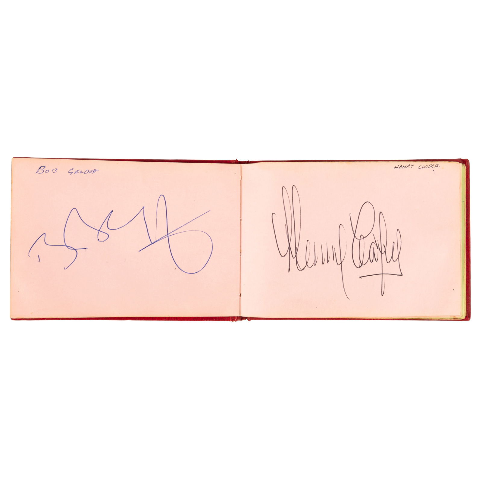 Autograph Album.- Entertainers & Musicians c. 1970s: Autograph Album.- Entertainers & Musicians c. 1970s Autograph album featuring signatures by actors, Tv personalities, sportsmen and musicians, including: Tom O'Connor, Jimmy Somerville, Barbara