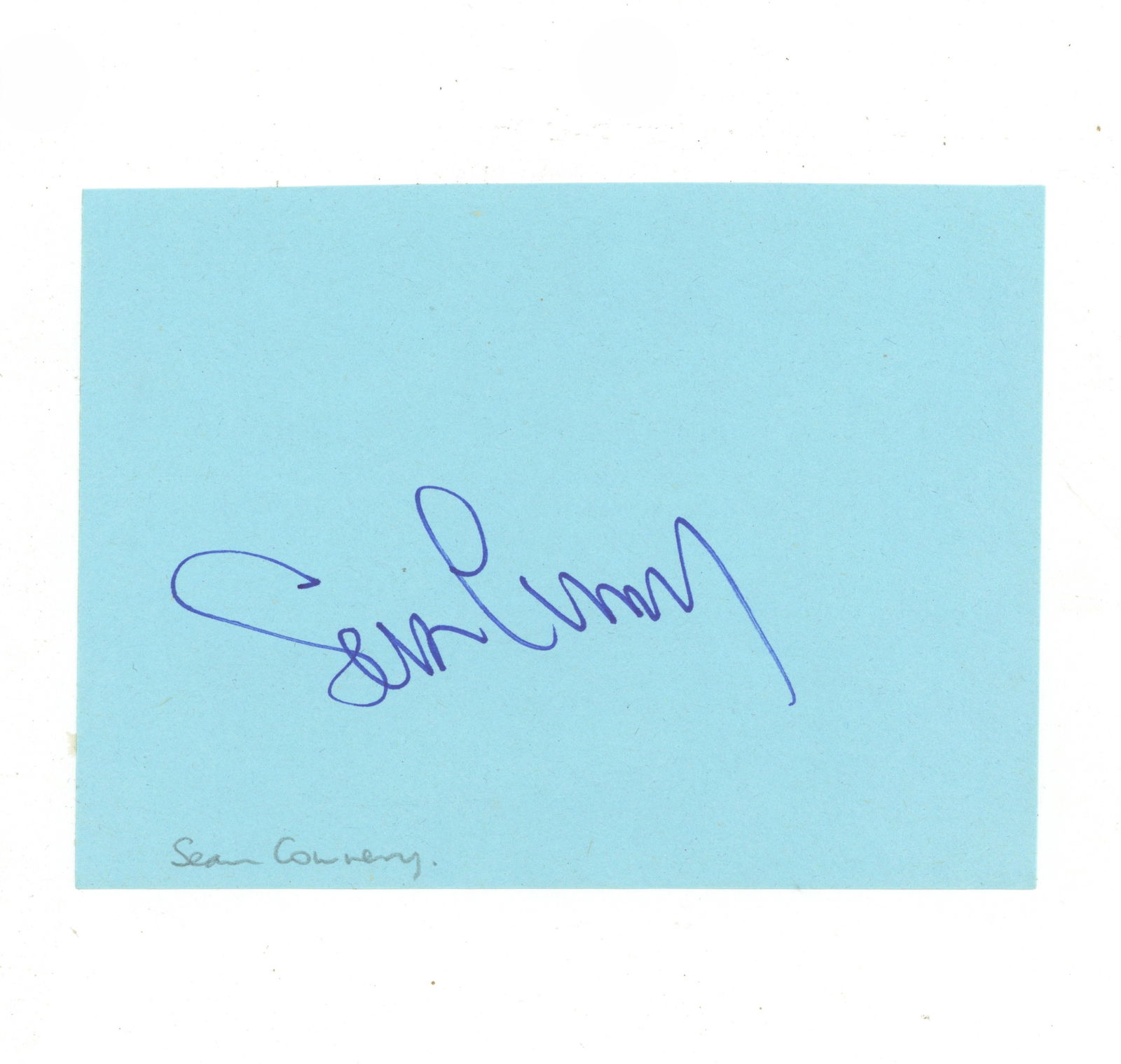 Connery (Sean) Signed album page (1 of 1)