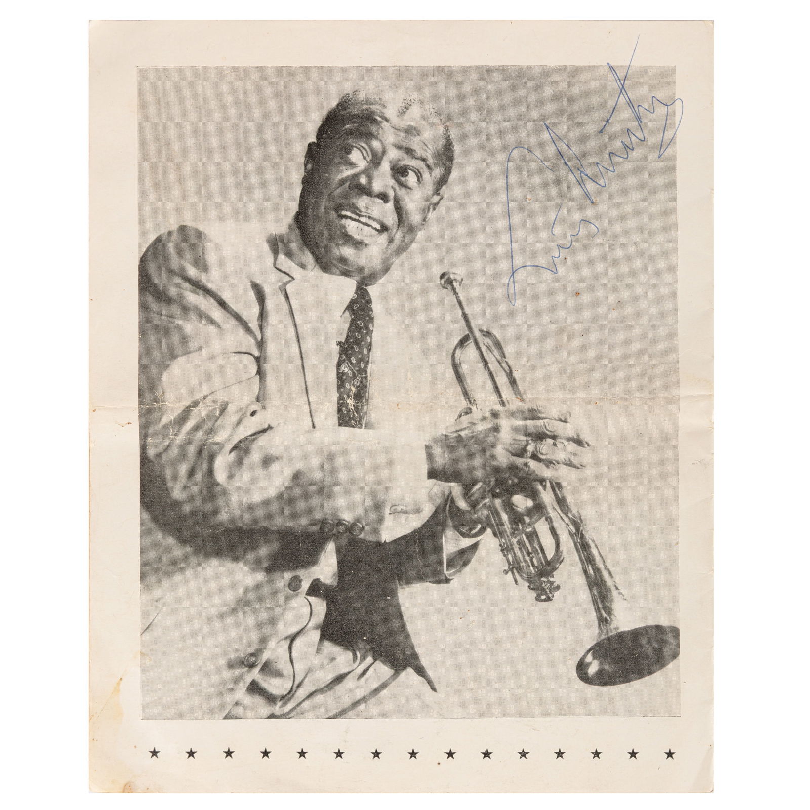 Armstrong (Louis) Signed souvenir programme (1 of 2)