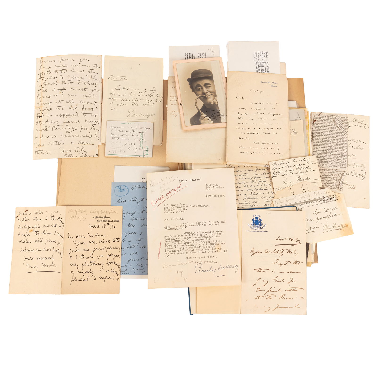 Autograph Collection.- Artists, Authors & Actors c.19th-20th century (1 of 3)