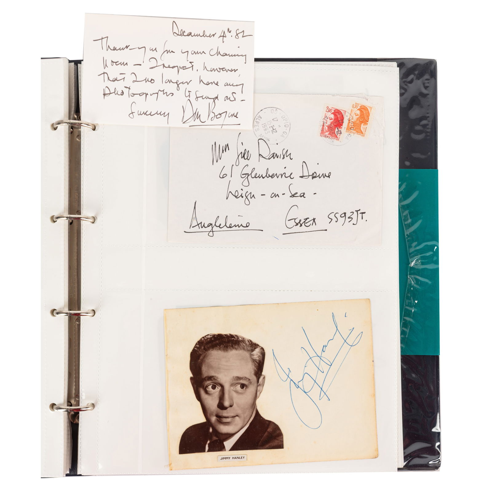 Autograph Collection.- Actors & Entertainers Signatures by Cinema and Radio celebrities (1 of 6)