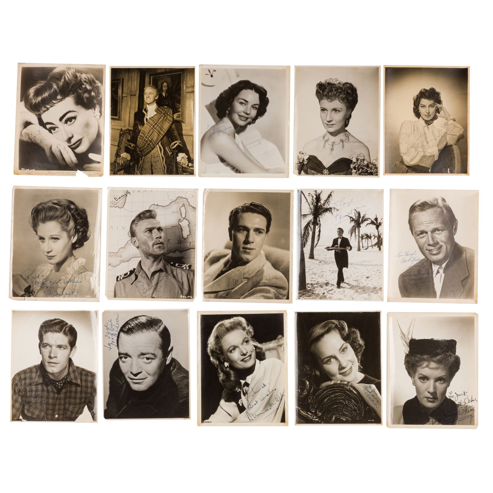 Photograph Collection.- Vintage Hollywood Signed photographs (1 of 2)