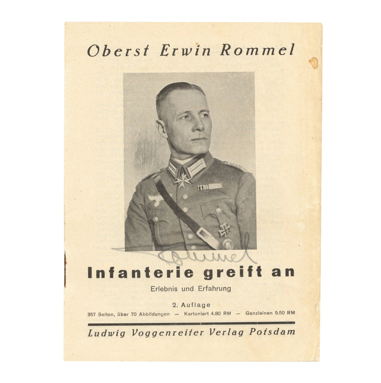 Rommel (Erwin) Signed brochure (1 of 1)