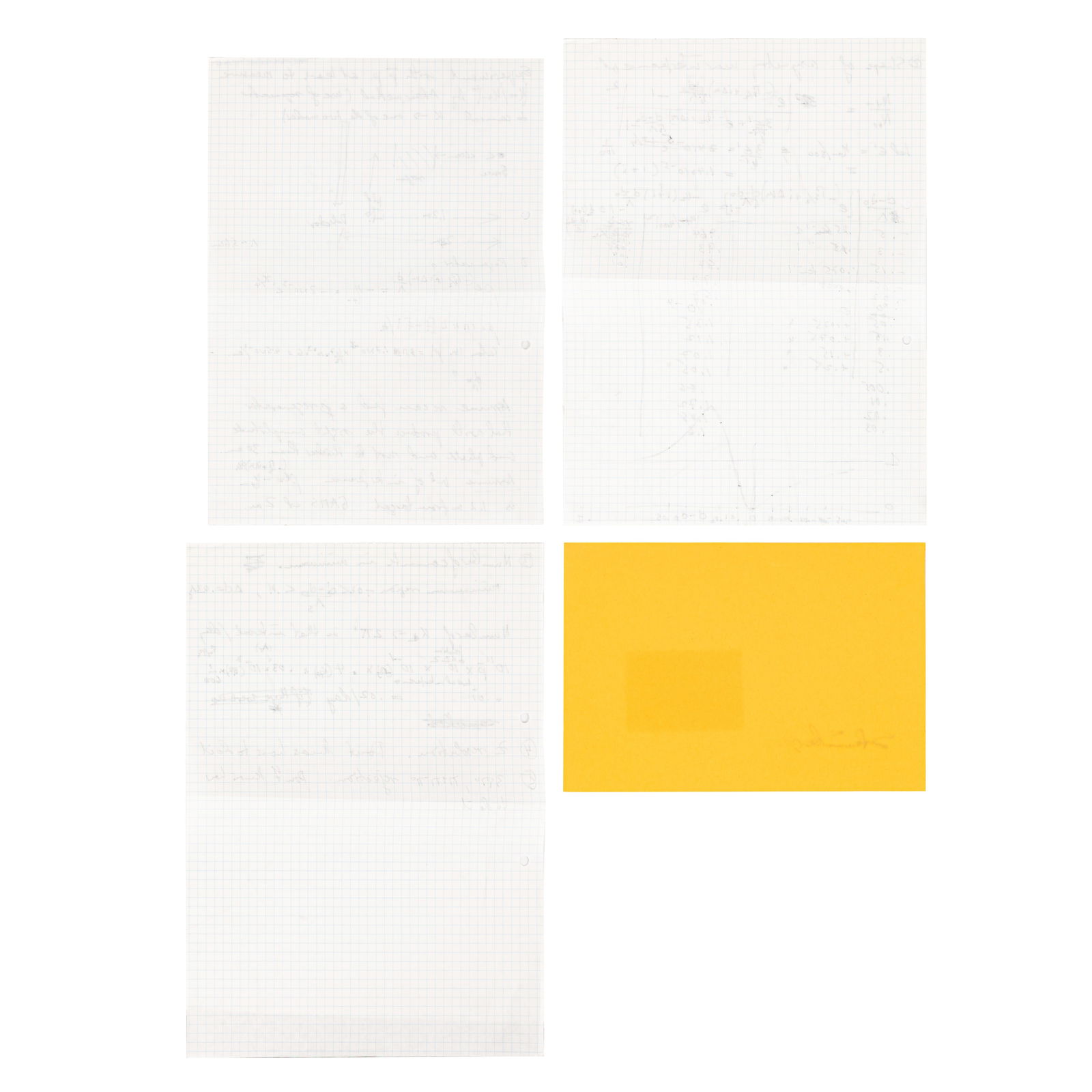 Steinberger (Jack) Handwritten scientific notes - 2