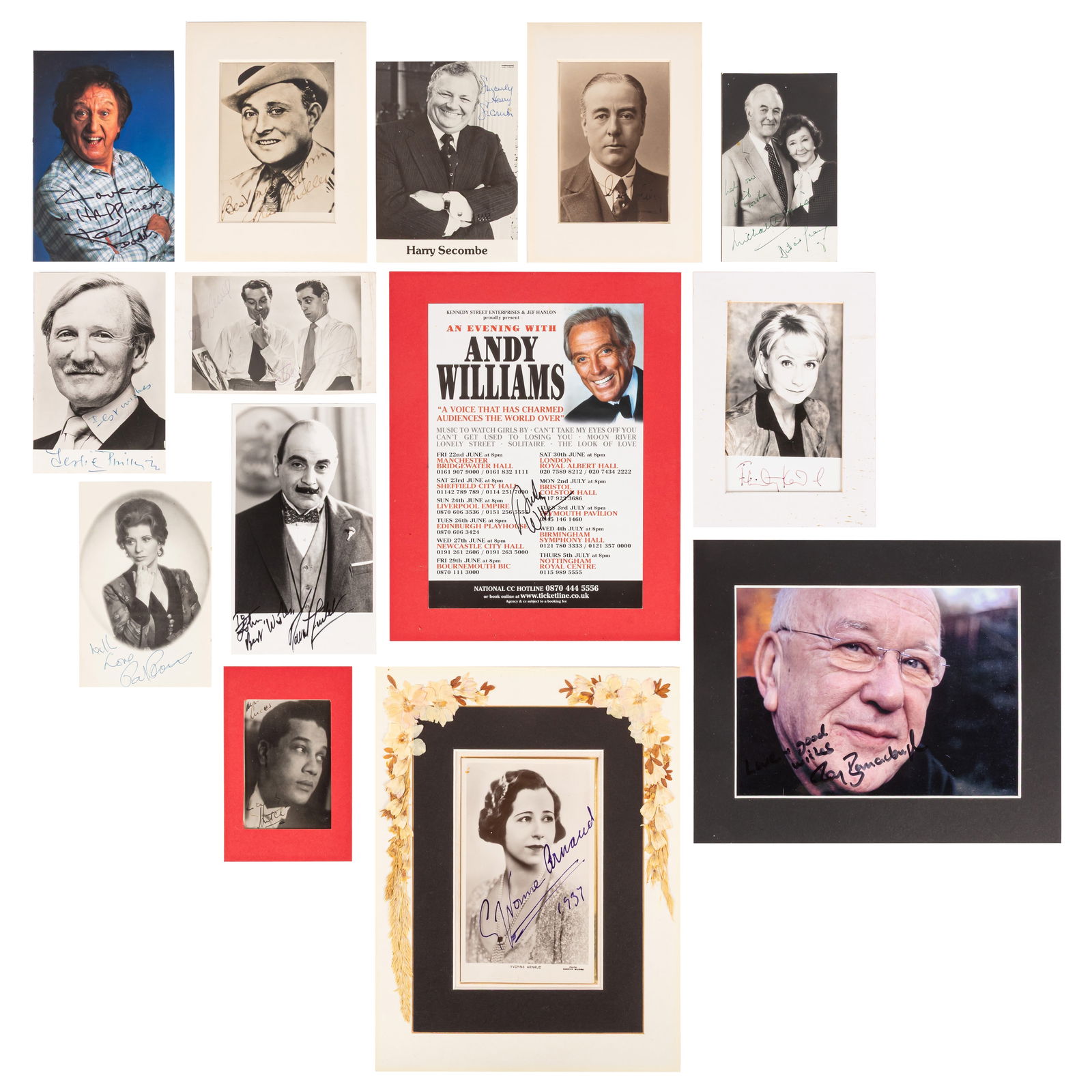 Autograph Collection.- Actors & Entertainers Photographs and album pages (1 of 1)