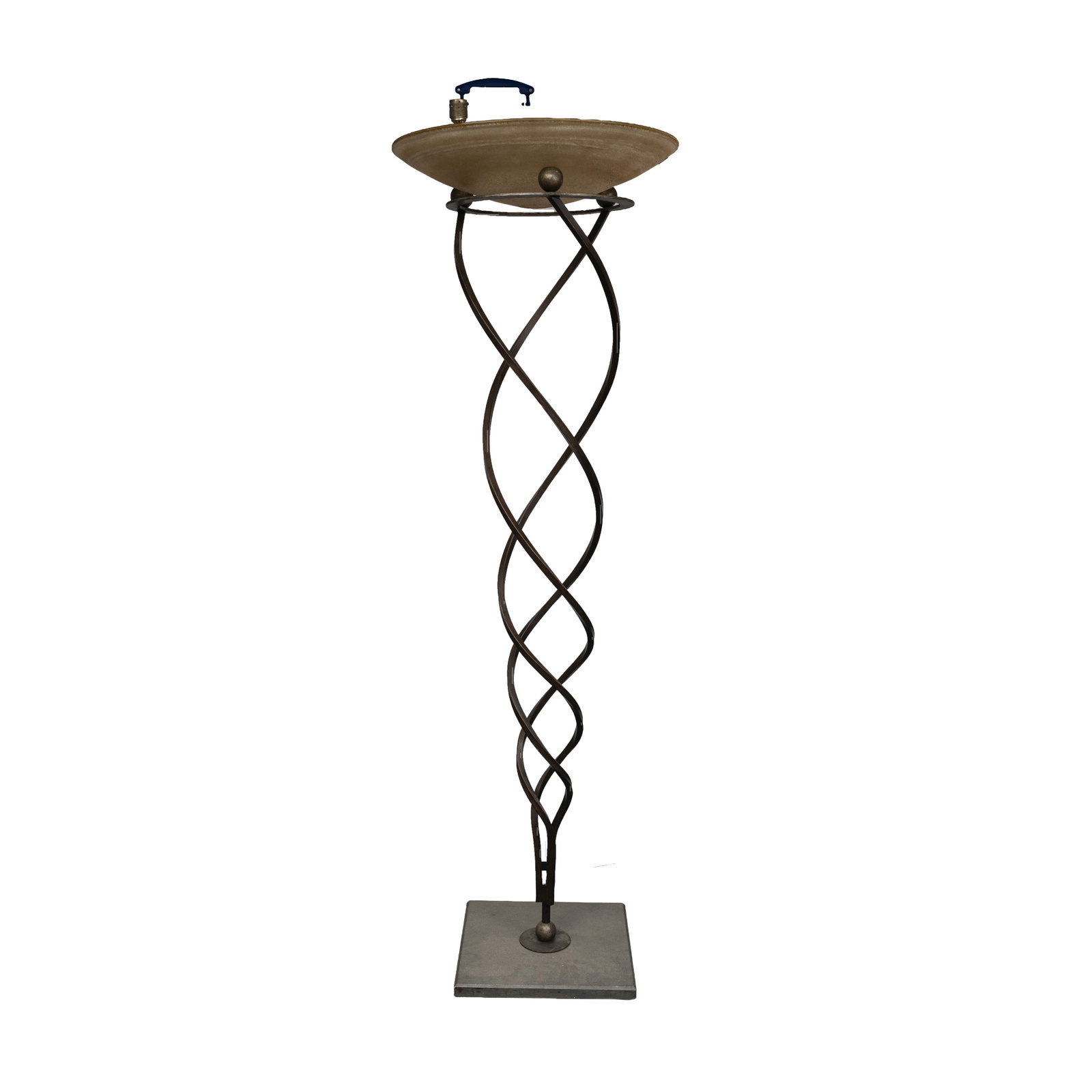 Jean Francois-Crochet (French, b.1949) 'Antinea' floor lamp: Jean Francois-Crochet (French, b.1949) 'Antinea' floor lamp Circa 1980s Glass, wrought iron 177cm high x 60cm diameter