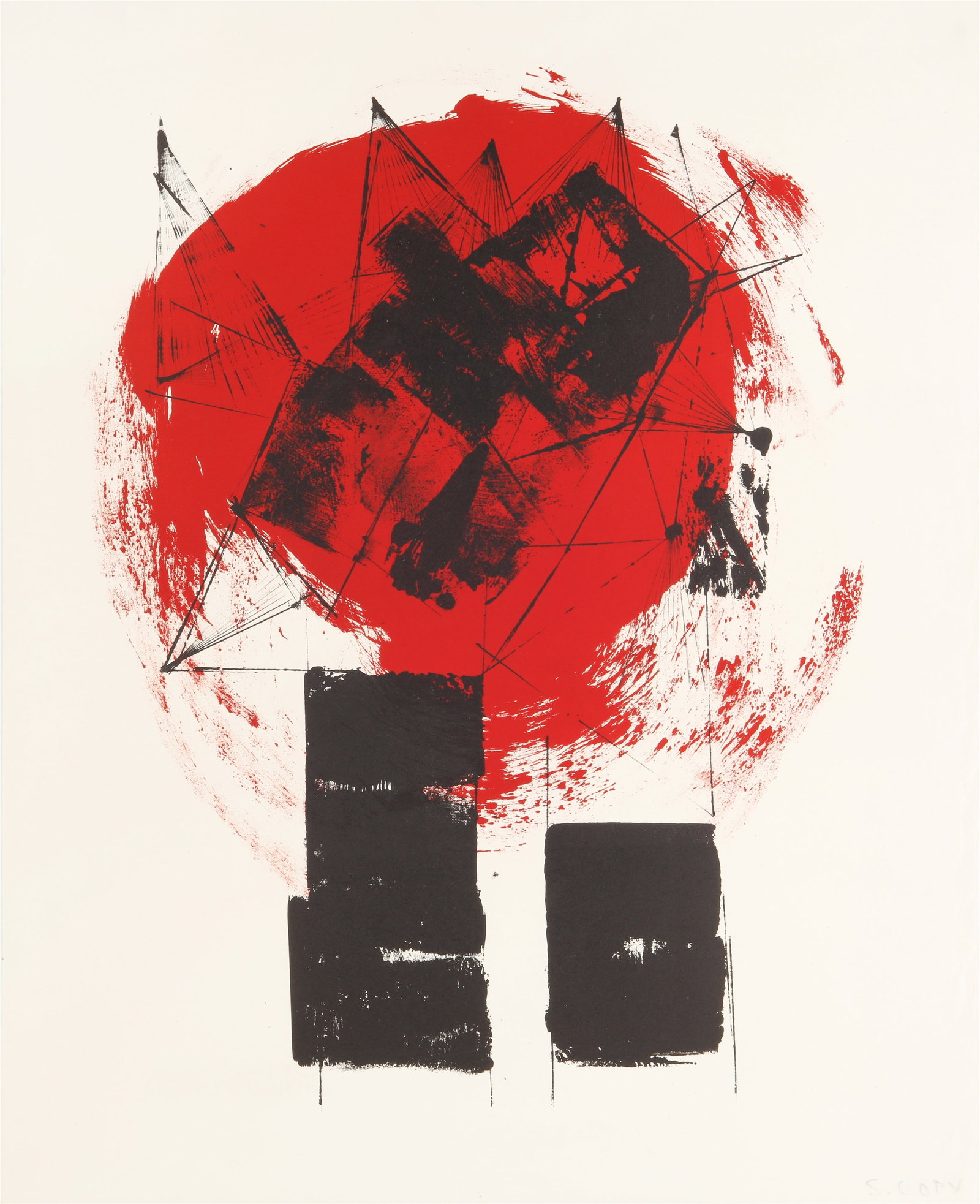 § Lynn Chadwick (British, 1914-2003) Moon In Alabama; Moon in Alabama (Colour variant) and Red  - 3