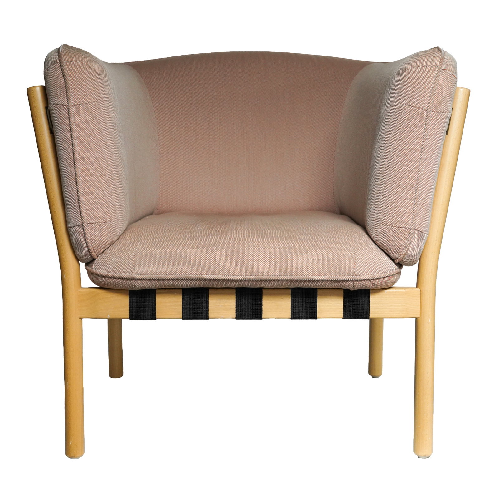 Lime Studio / Oscar Tange and Panos Vasiliou (21st Century, Spanish) for TON, Czech-Republic 'Dowel': Lime Studio / Oscar Tange and Panos Vasiliou (21st Century, Spanish) for TON, Czech-Republic 'Dowel' chair Designed 2013 Oak, upholstery Stamped makers mark to reverse 85cm high x 80cm wide x 72cm