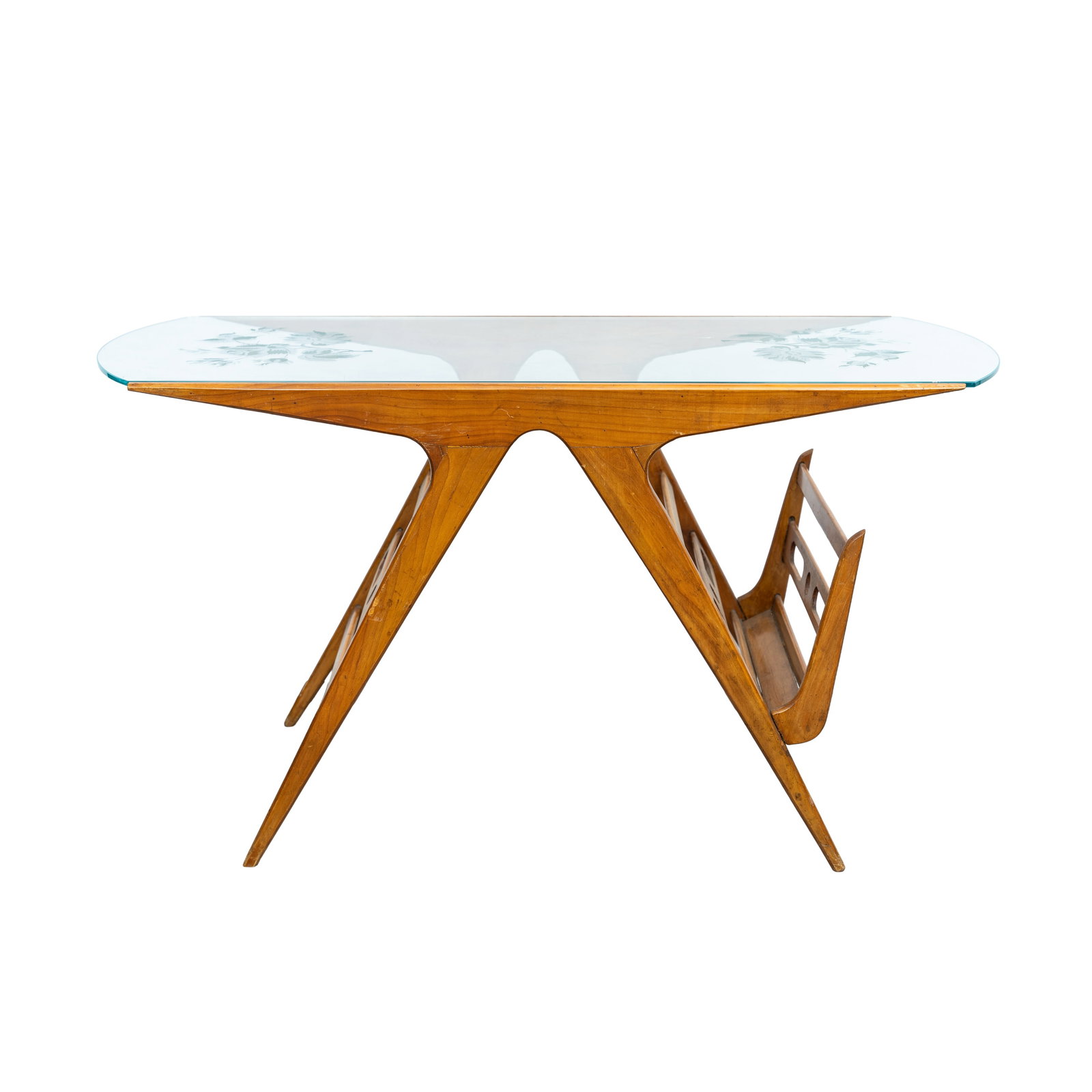 Attributed to Ico Parisi (Italian 1916-1996) Coffee table with Magazine rack - 2