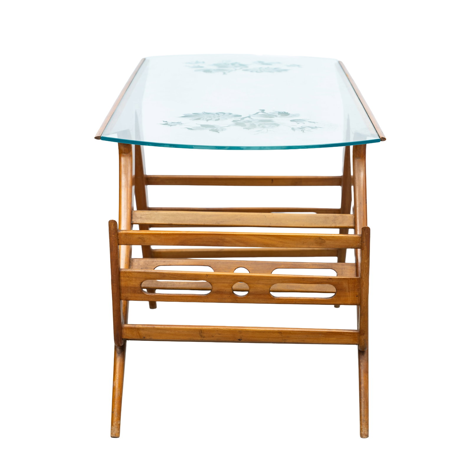 Attributed to Ico Parisi (Italian 1916-1996) Coffee table with Magazine rack - 3
