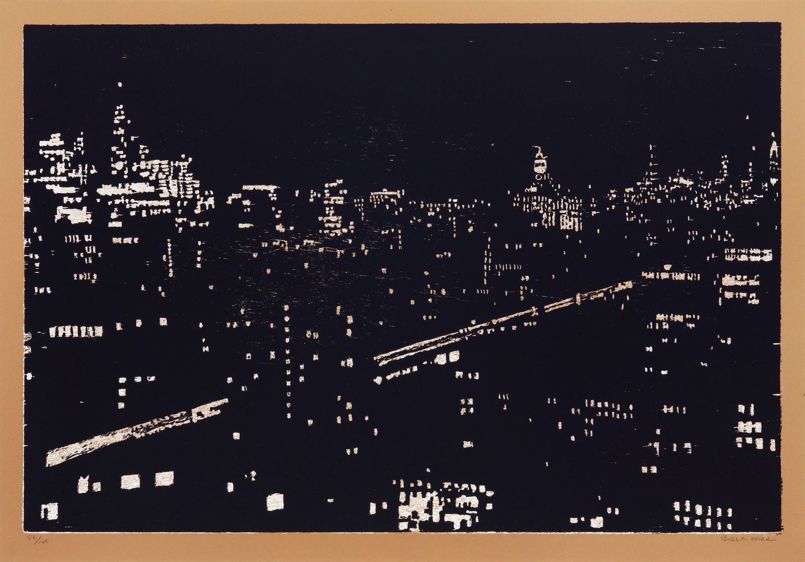 Richard Bosman (American, b.1944) Untitled: Richard Bosman (American, b.1944) Untitled 2022 signed, dated and numbered 86/100 in pencil screenprint in colours on wove from the White Columns Portfolio unframed Dimensions:sheet 60.7 x 87.5cm