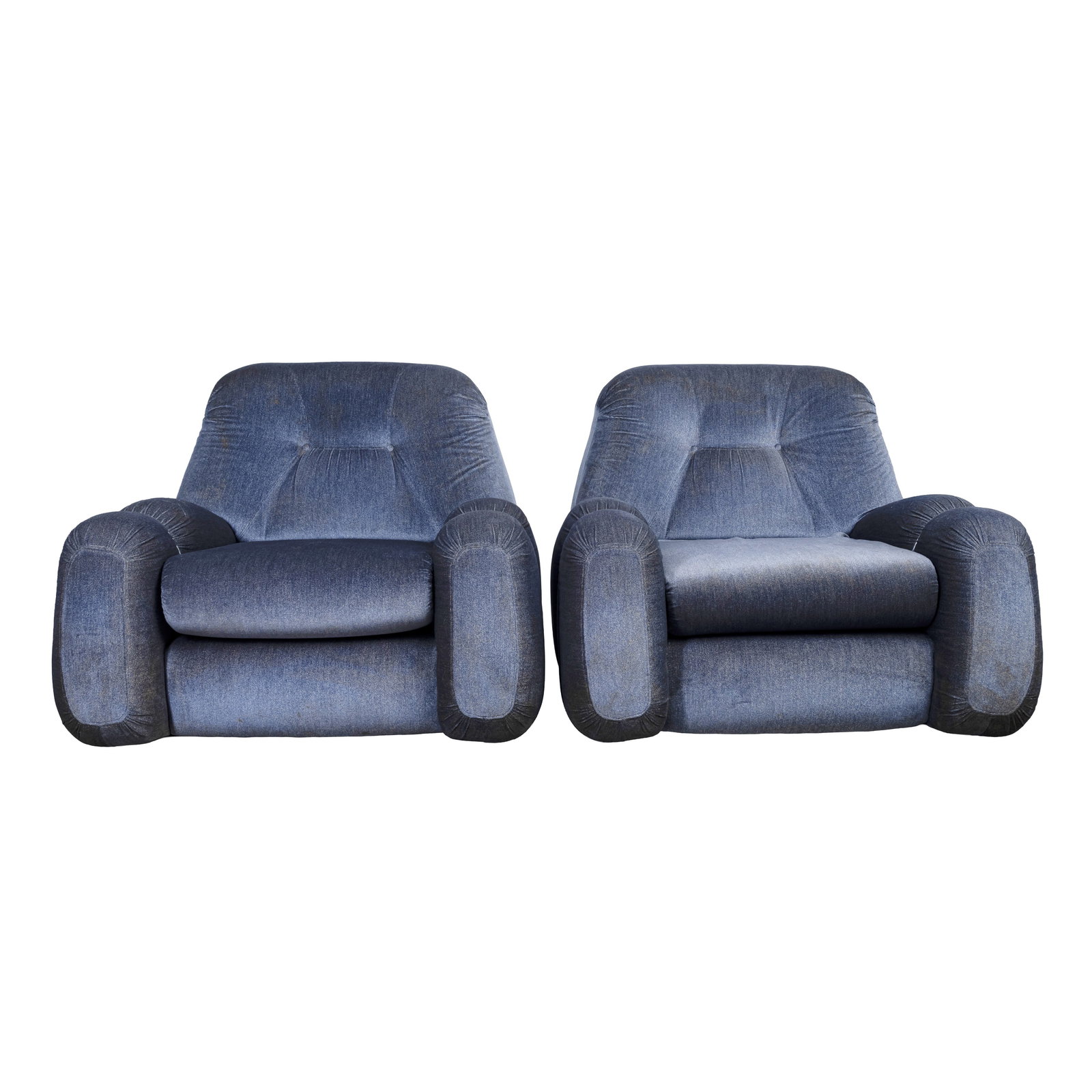 Agostino Lescai (Italian, 20th Century) for Bedding Brevetti, Italy Pair of Armchairs - 2