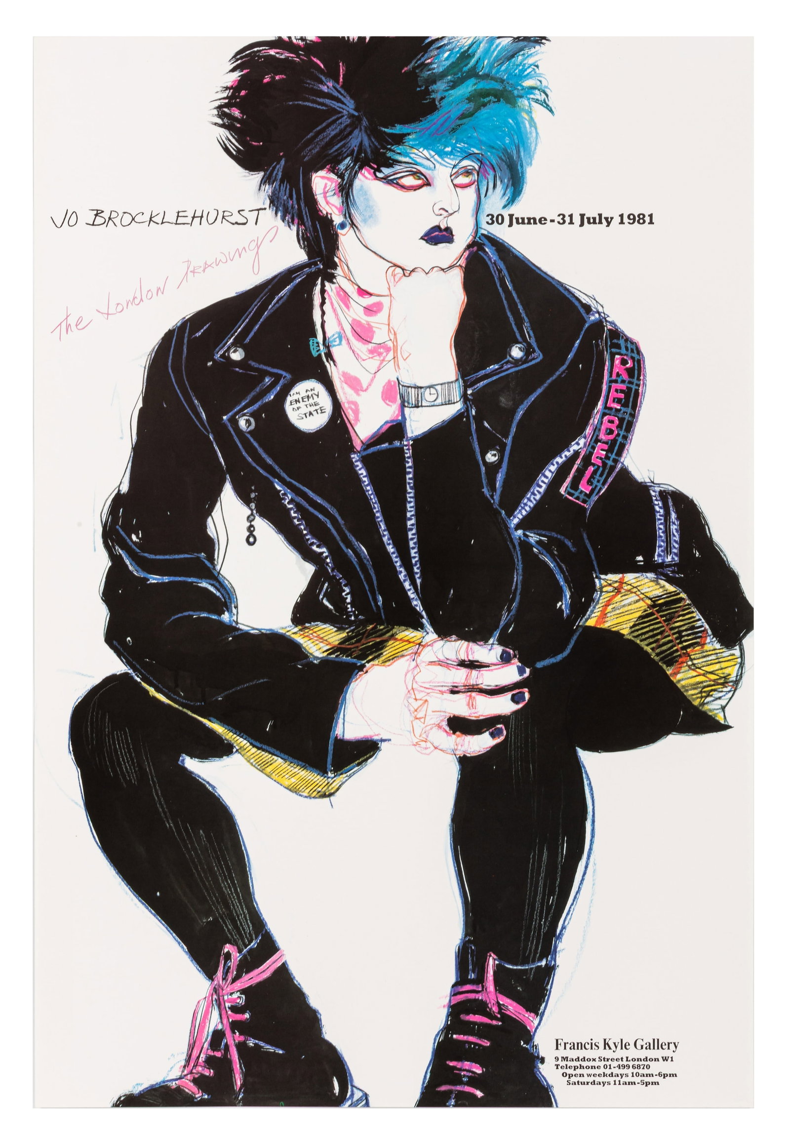 Jo Brocklehurst at Kyle Gallery London Exhibition poster - 2