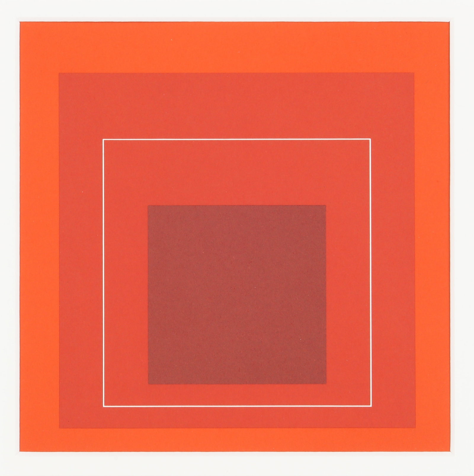 § After Josef Albers (German, 1888-1976) White Line Squares - 4