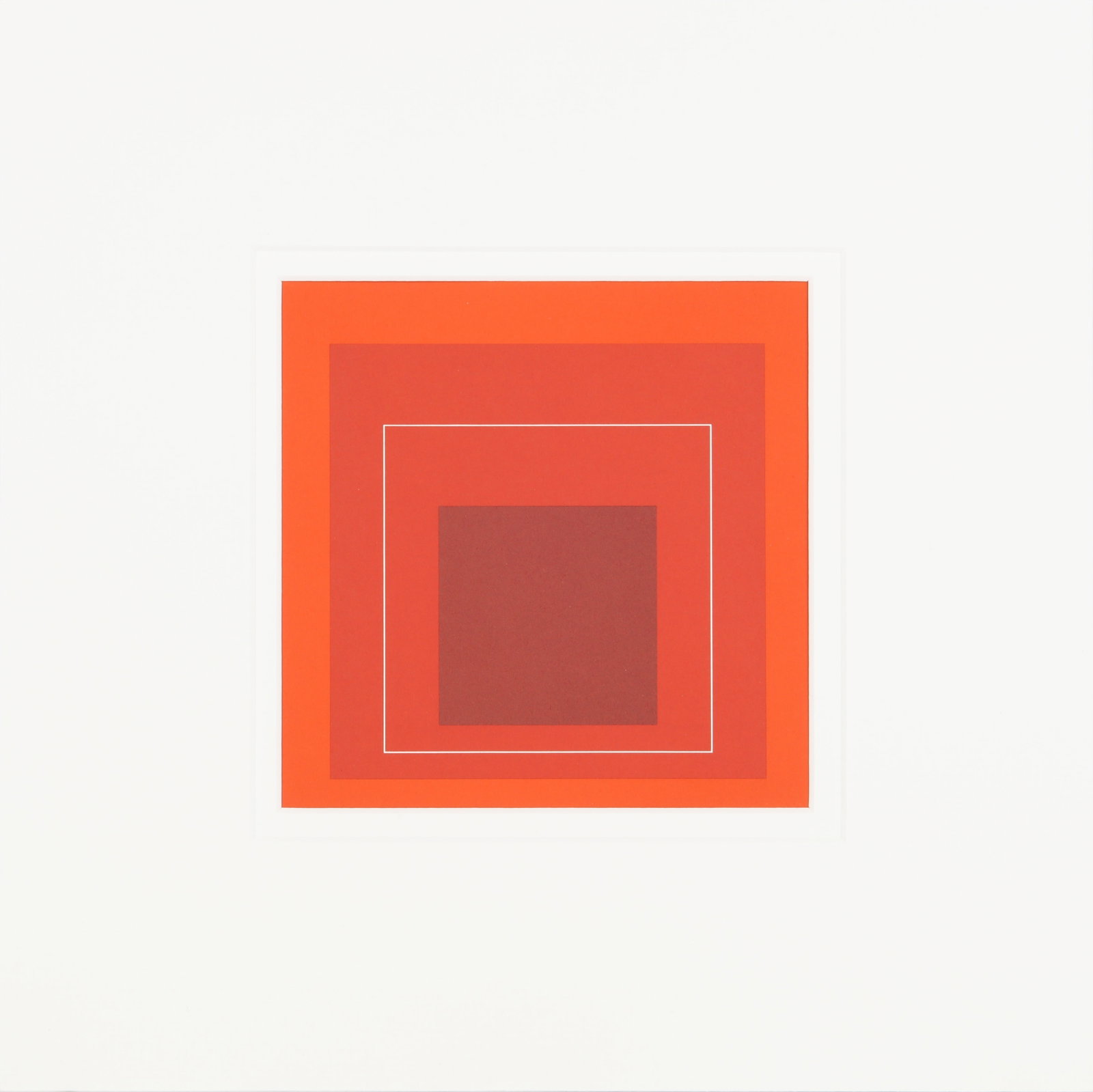 § After Josef Albers (German, 1888-1976) White Line Squares - 5