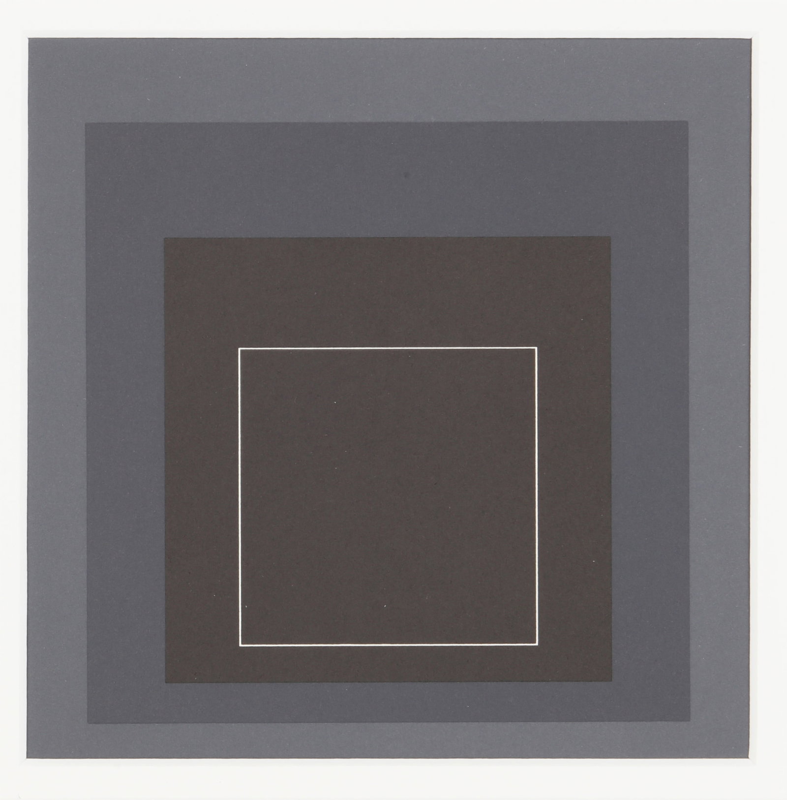 § After Josef Albers (German, 1888-1976) White Line Squares - 6