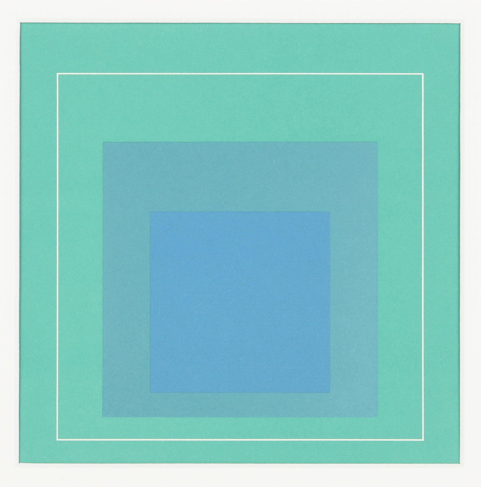 § After Josef Albers (German, 1888-1976) White Line Squares - 8