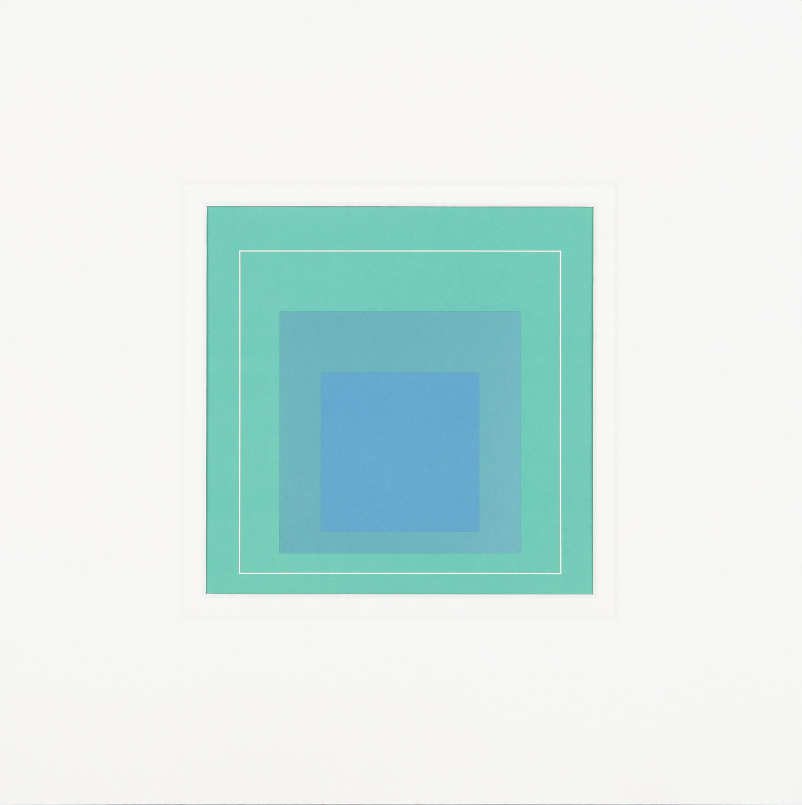 § After Josef Albers (German, 1888-1976) White Line Squares - 9