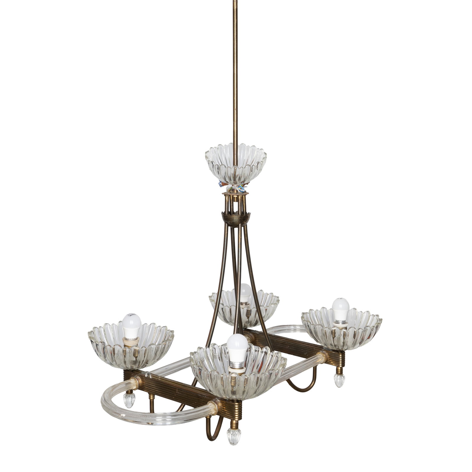 Venini, Italy Four cup chandelier - 2