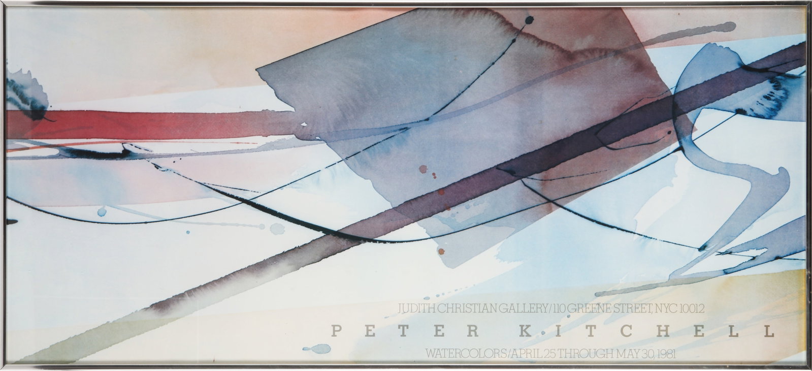 After Peter Kitchell (American, b.1950) Watercolours (poster) - 5
