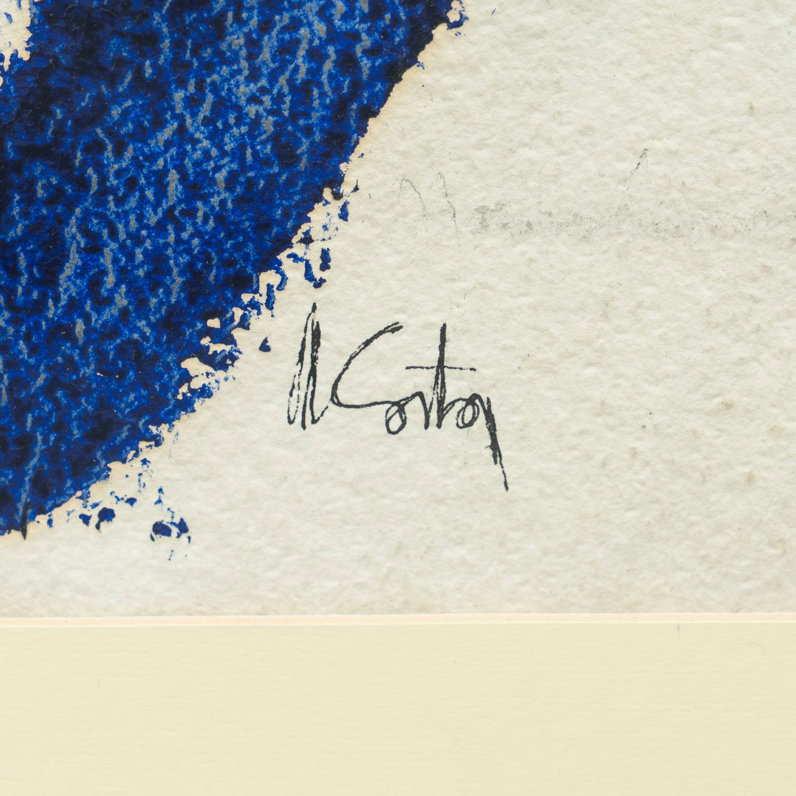 Unknown Artist Untitled (Blue Abstract) - 3