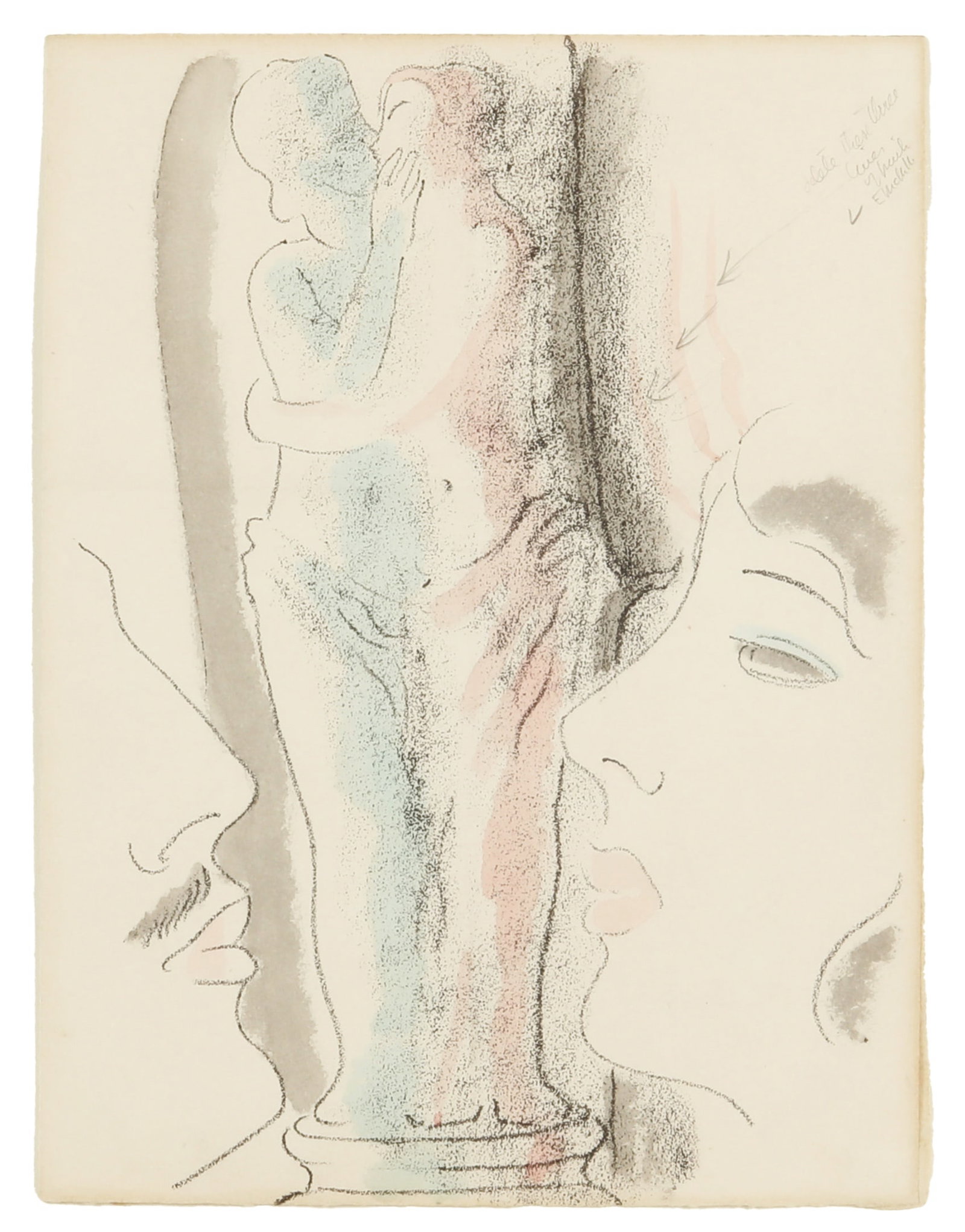 § Edward McKnight Kauffer (American, 1890-1954) Study for Arnold Bennett's Venus Rising from th - 2
