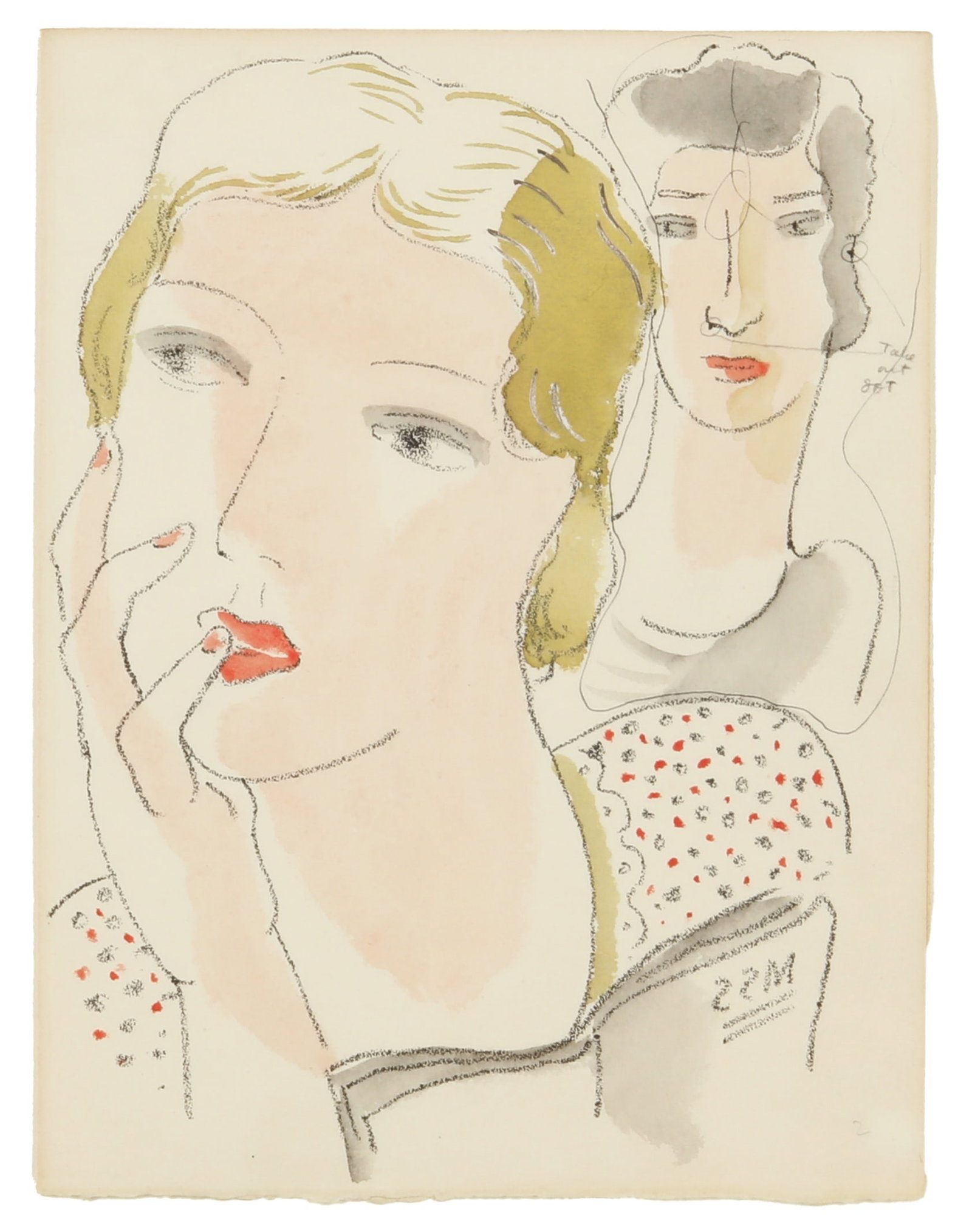 § Edward McKnight Kauffer (American, 1890-1954) Study for Arnold Bennett's Venus Rising from th - 4