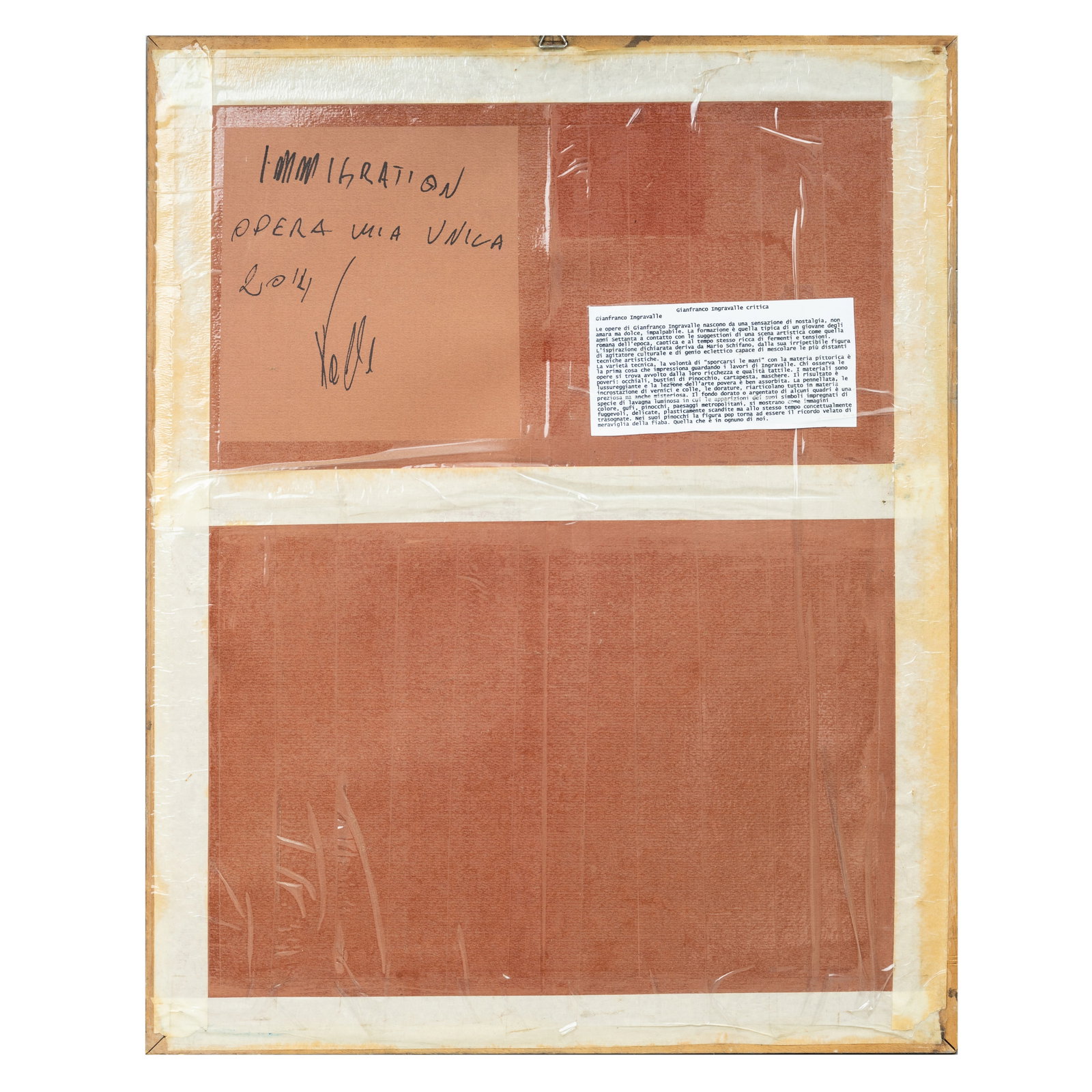 Gianfranco Ingravalle (Italian Conemporary) Immigration - 2