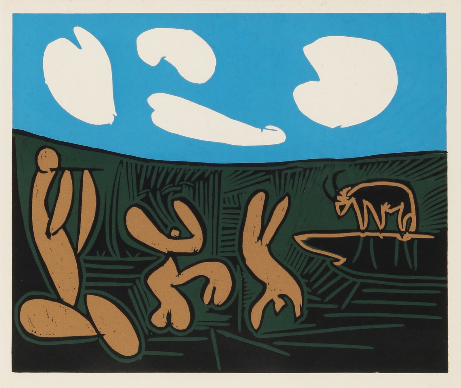 § After Pablo Picasso (Spanish, 1881-1973) Bacchanale au taureau - 2