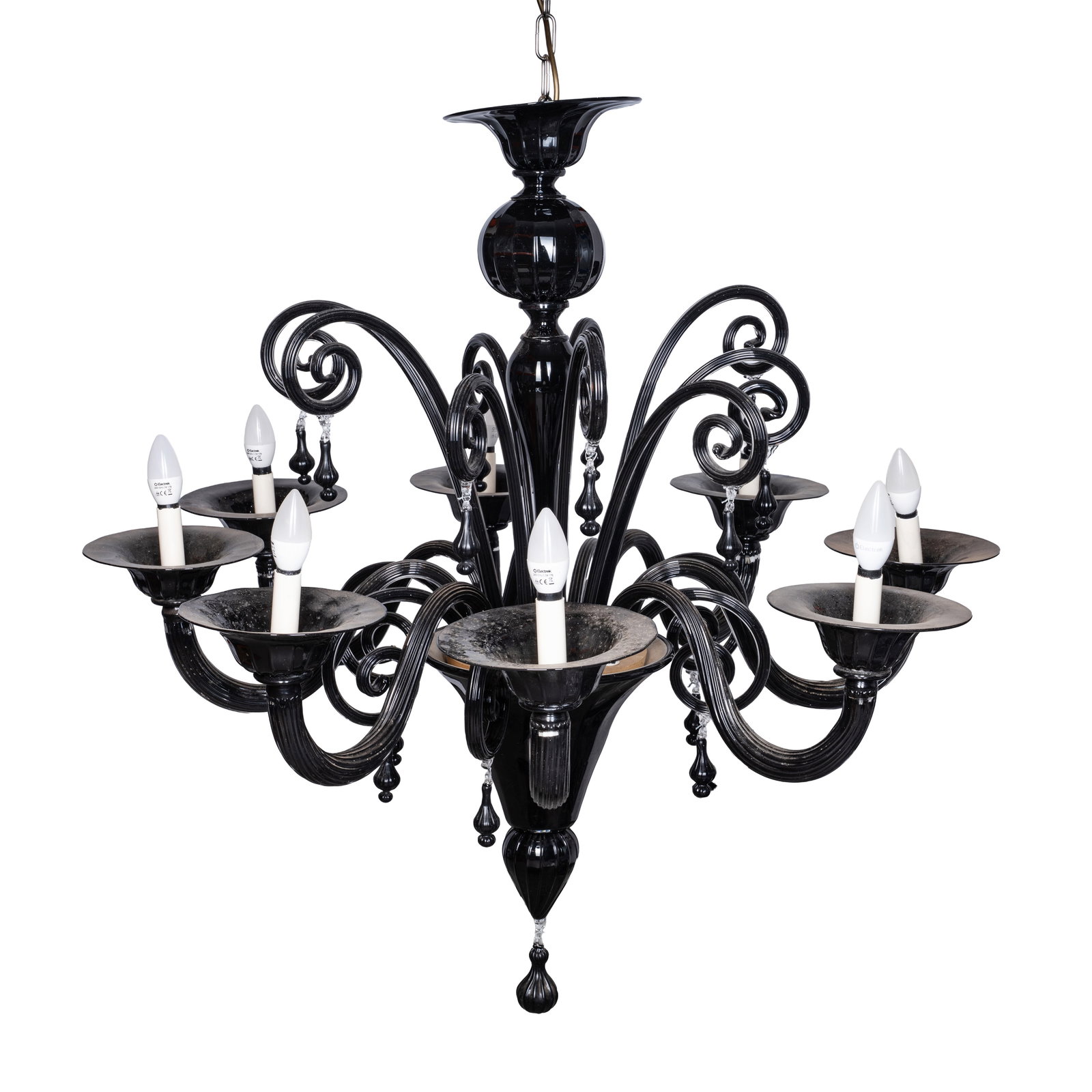 Attributed to Napoleone Martinuzzi (Italian, 1892-1977) for Venini Chandelier - 2
