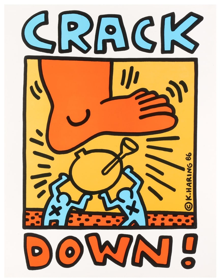 Keith Haring (American, 1958-1990) Crack Down (1 of 1)