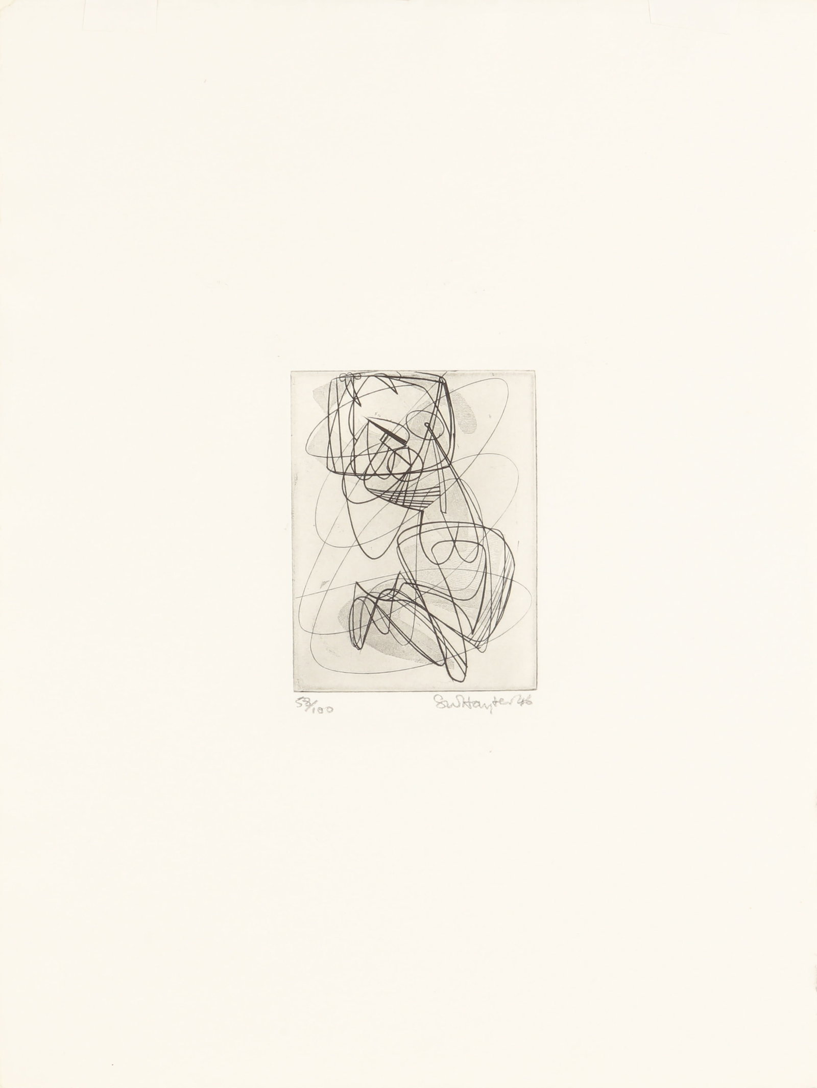 § Stanley William-Hayter (British, 1901-1988) New Year Greeting Card [Black & Moorhead 192] - 2