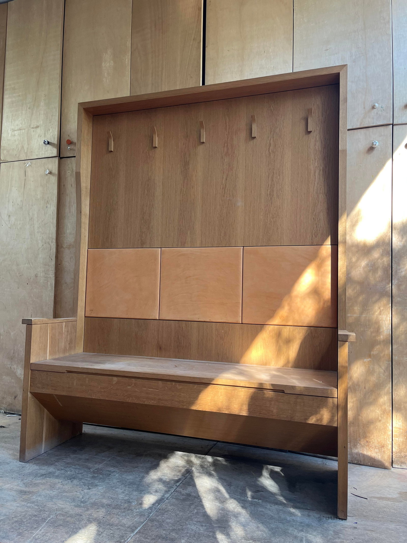 Modernist, Britain Hall stand with incorporated bench - 2