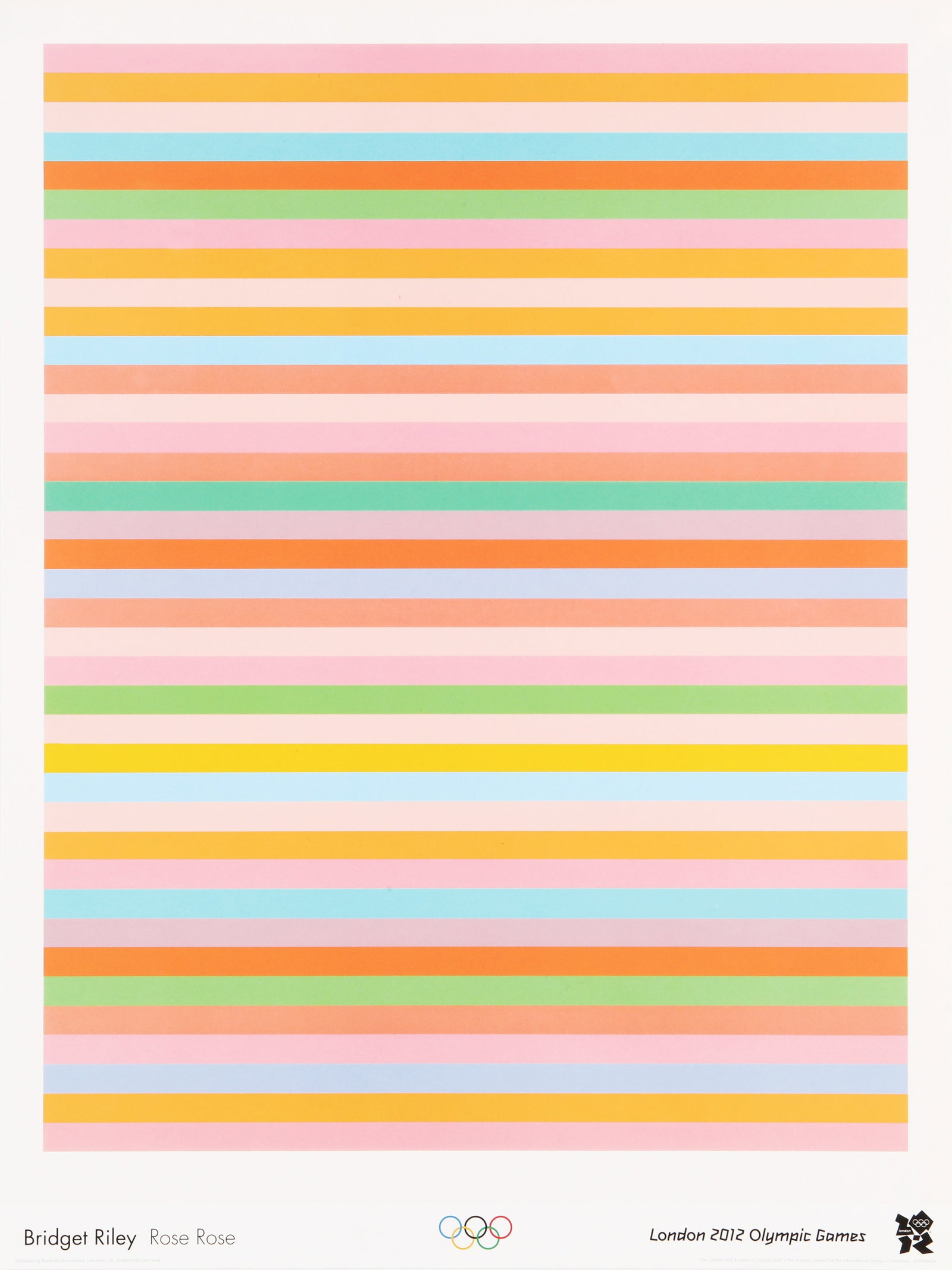 § Bridget Riley C.H. C.B.E. (British, b.1931) Rose Rose (London 2012) (1 of 1)