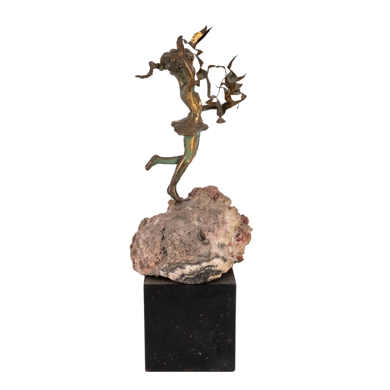 Attributed to Malcolm Moran (American) Bronze figure - 2