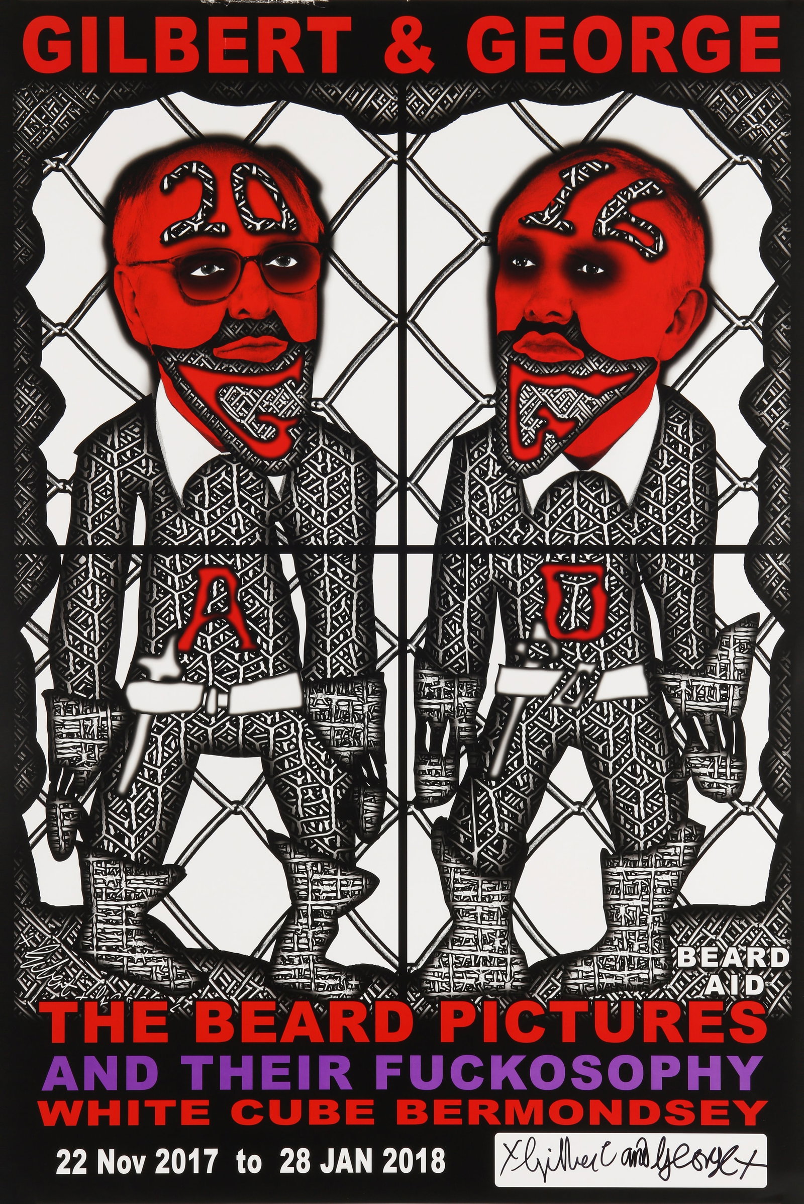 § Gilbert & George (British b.1943 & b.1942) The Beard Pictures - 3