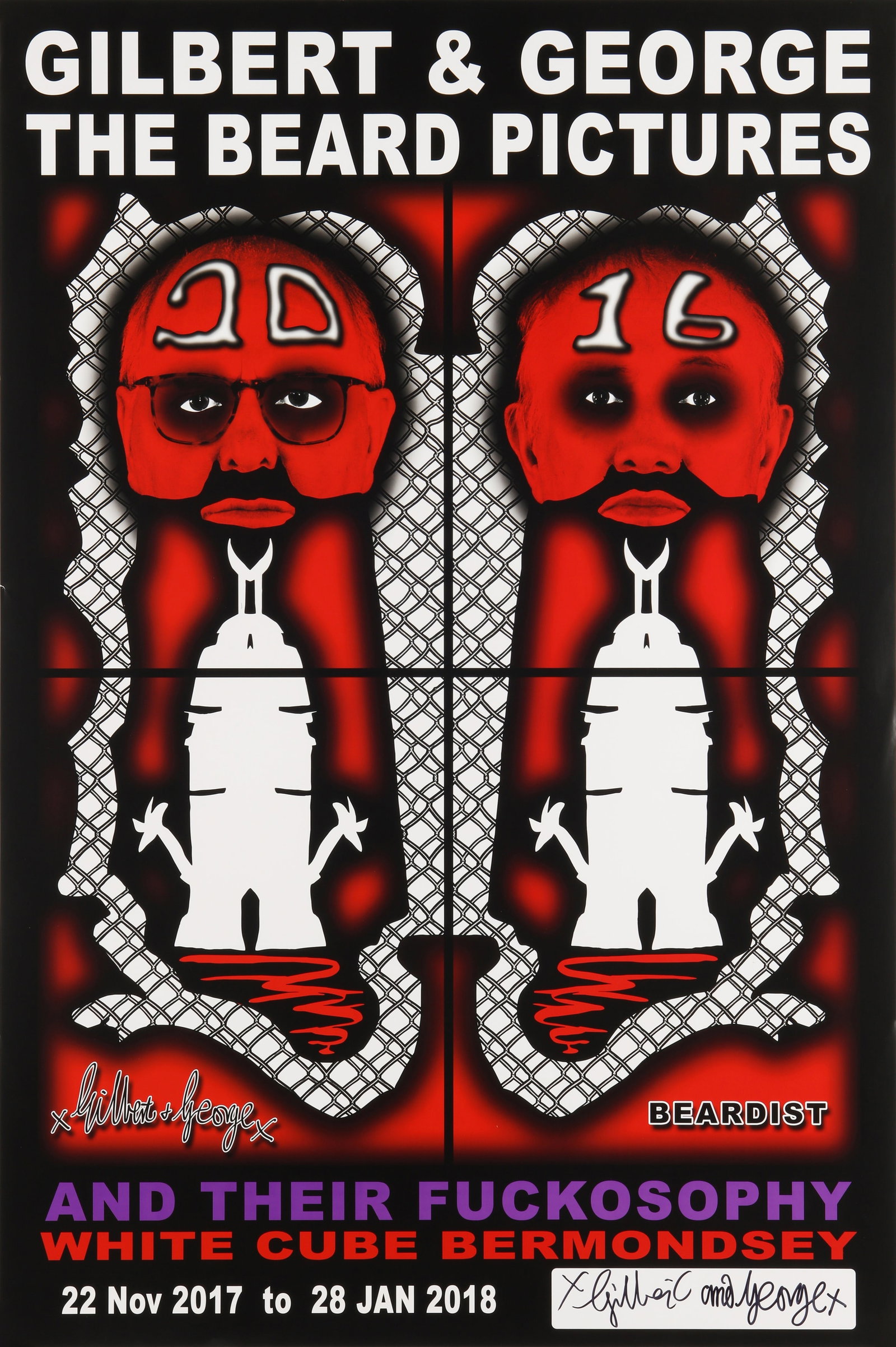 § Gilbert & George (British b.1943 & b.1942) The Beard Pictures - 4