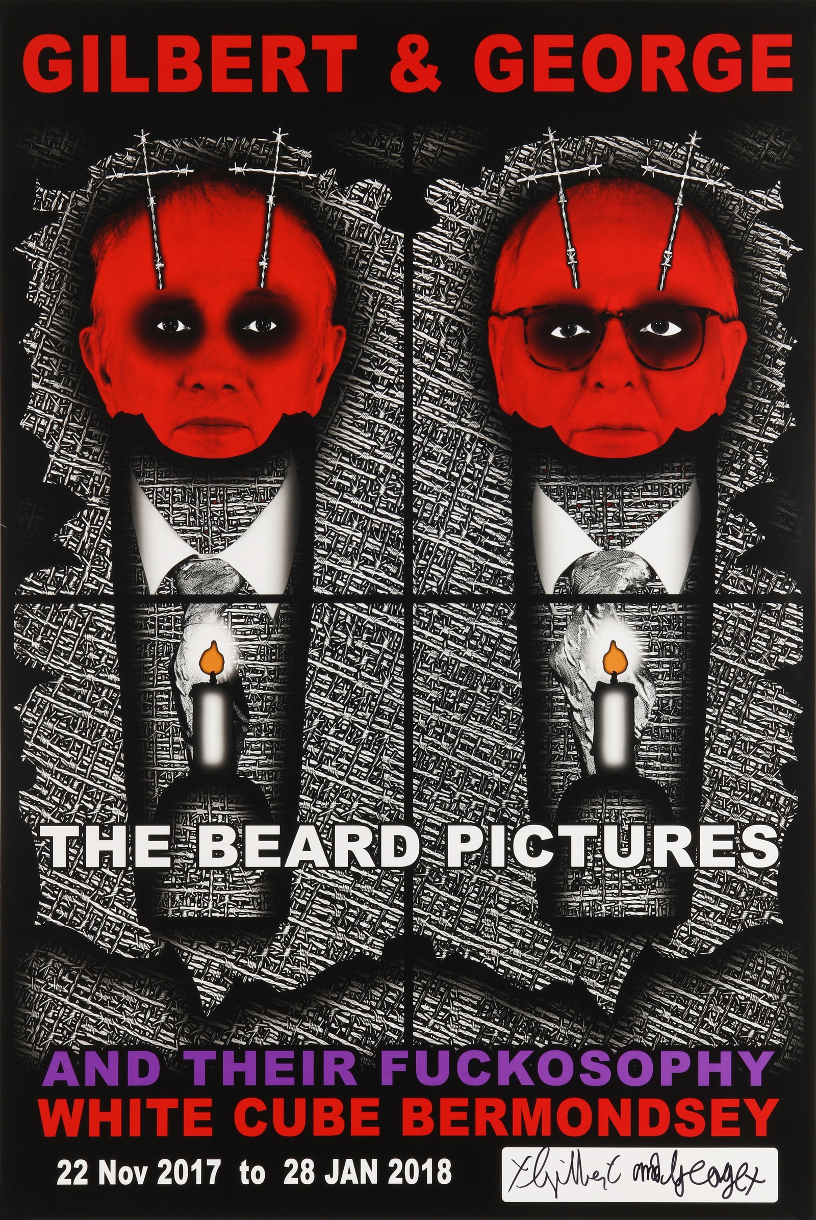 § Gilbert & George (British b.1943 & b.1942) The Beard Pictures - 5