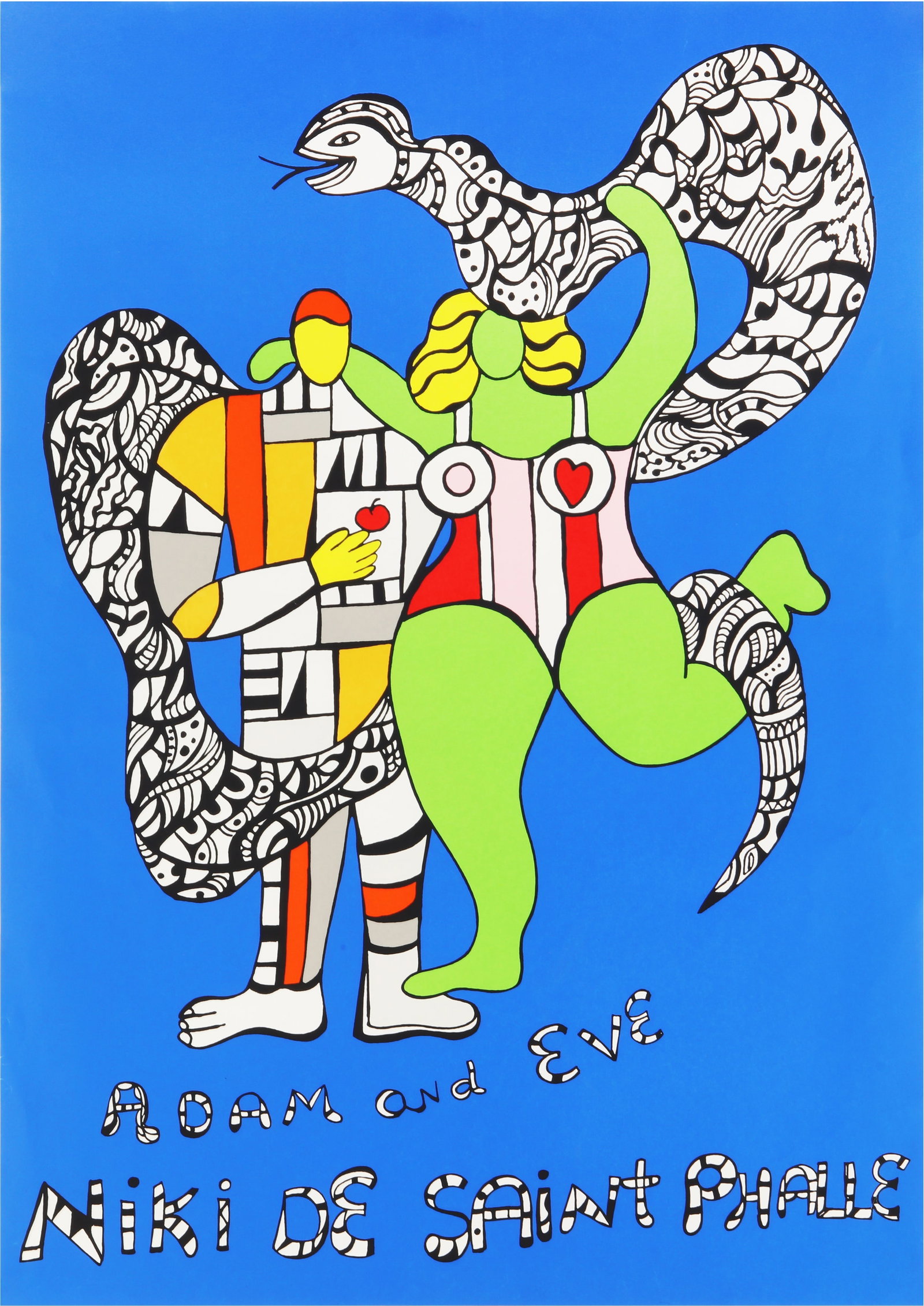 § Niki De Saint-Phalle (French/American, 1930-2002) Adam and Eve (1 of 1)