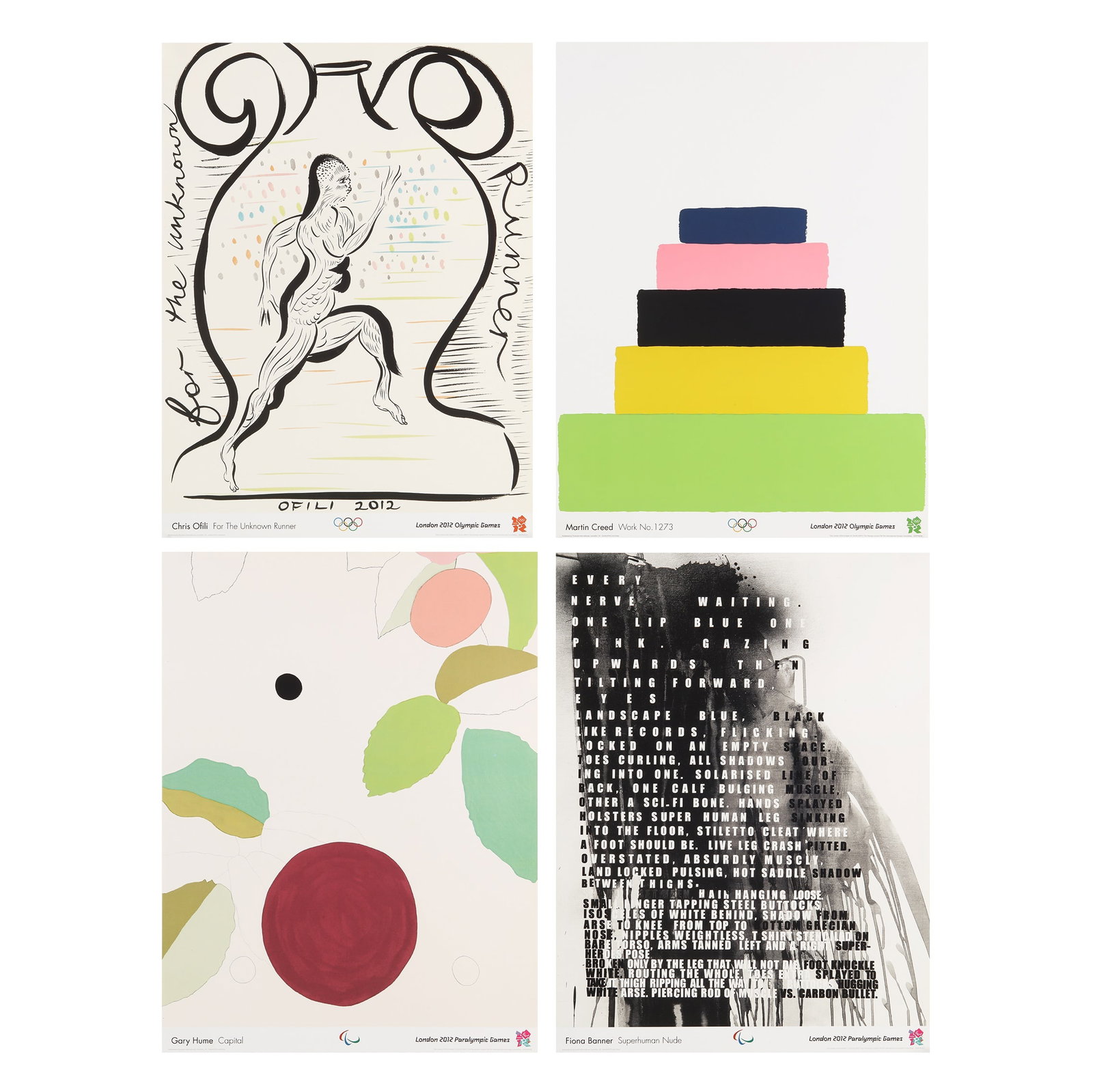 § Various Artists Capital, Superhuman Nude, Work No. 1273, For the Unknown Runner(London 2012) (1 of 5)