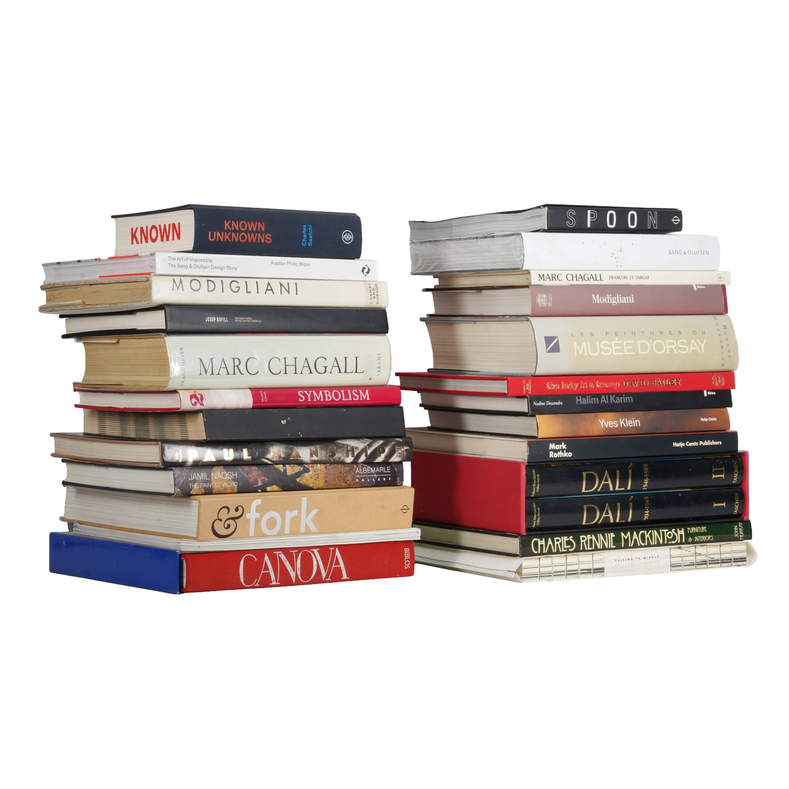 Late 20th Century - Contemporary, European/American Collection of Art and Design related coffee tabl: Late 20th Century - Contemporary, European/American Collection of Art and Design related coffee table books To include books relating to Bang & Olufsen, Charles Rennie Mackintosh, Yves Klein and o