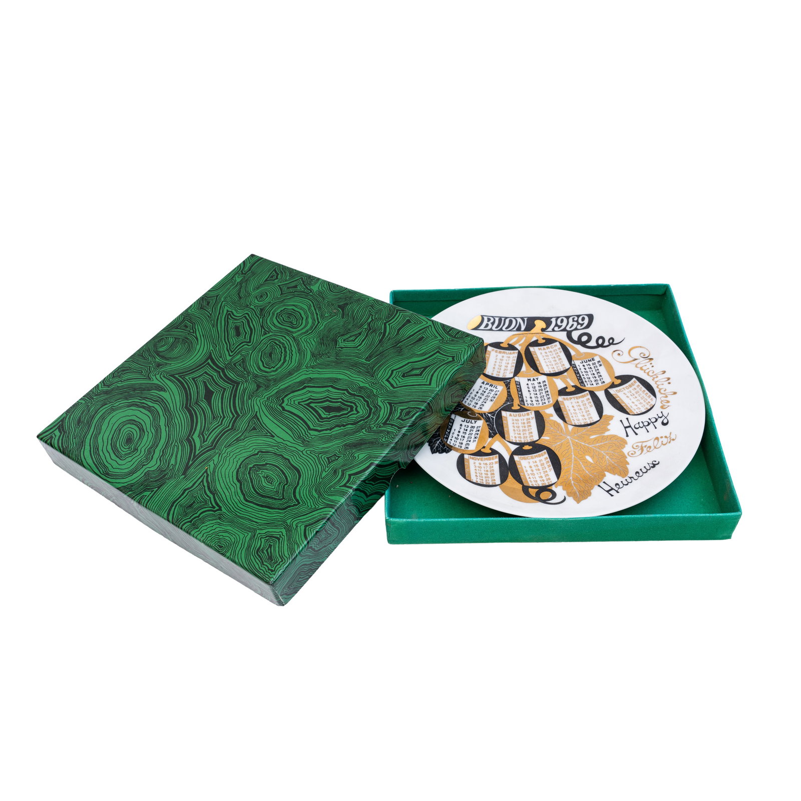 Piero Fornasetti (Italian 1913-1988) 'Calendario' 1969 Plate - 3